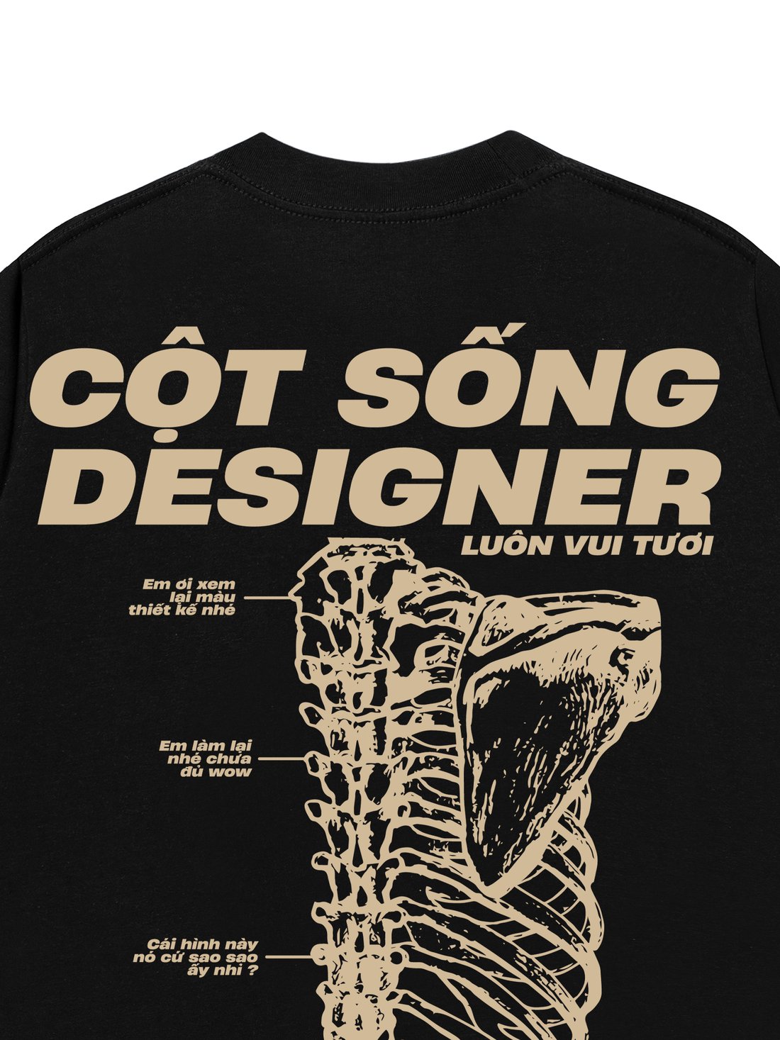 Áo Thun Cột Sống Designer