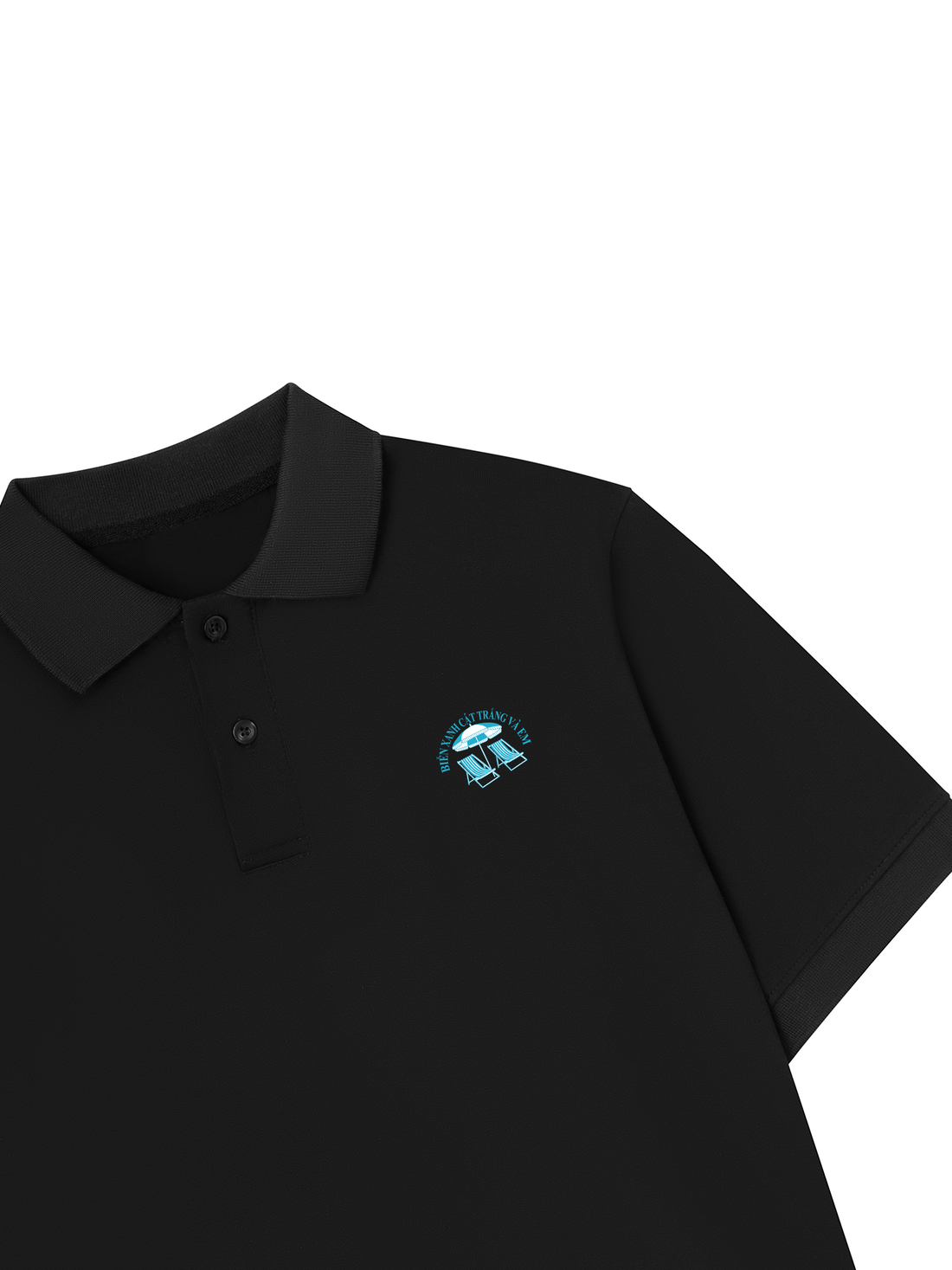 Áo Polo Nữ/ Áo Polo Relaxed Fit Biển Xanh