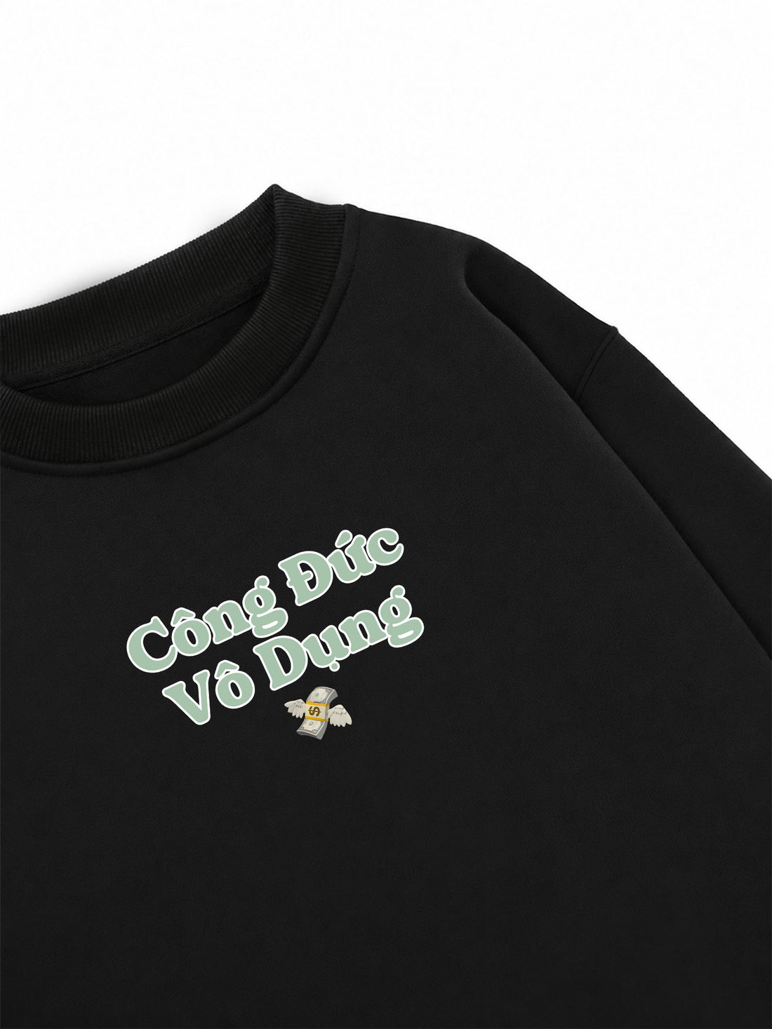 Áo Sweater Nỉ Hai Da Công Đức Vô Dụng