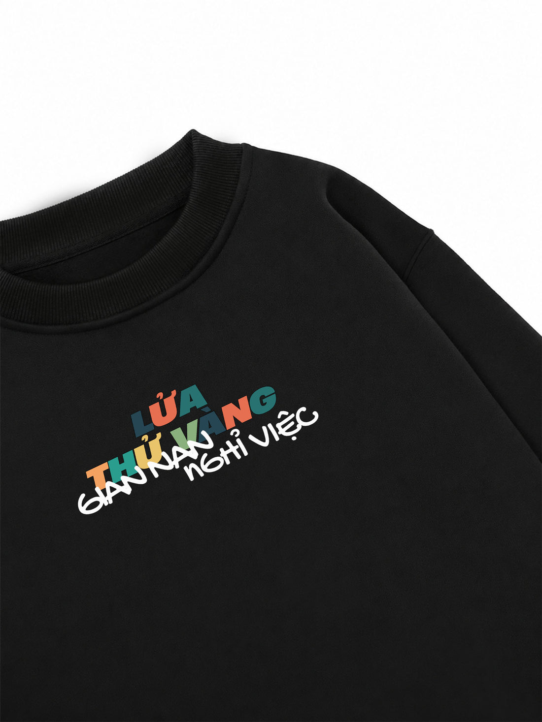 Áo Sweater Nỉ Hai Da Lửa Thử Vàng