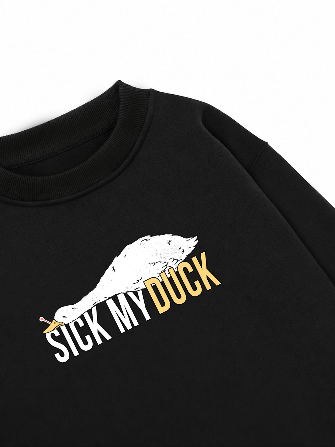 Áo Sweater Nỉ Hai Da Sick My Duck