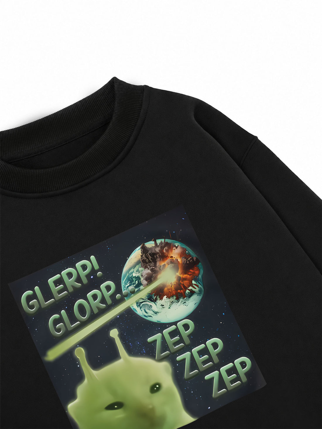 Áo Sweater Nỉ Hai Da UFO Cat ZEP ZEP ZEP