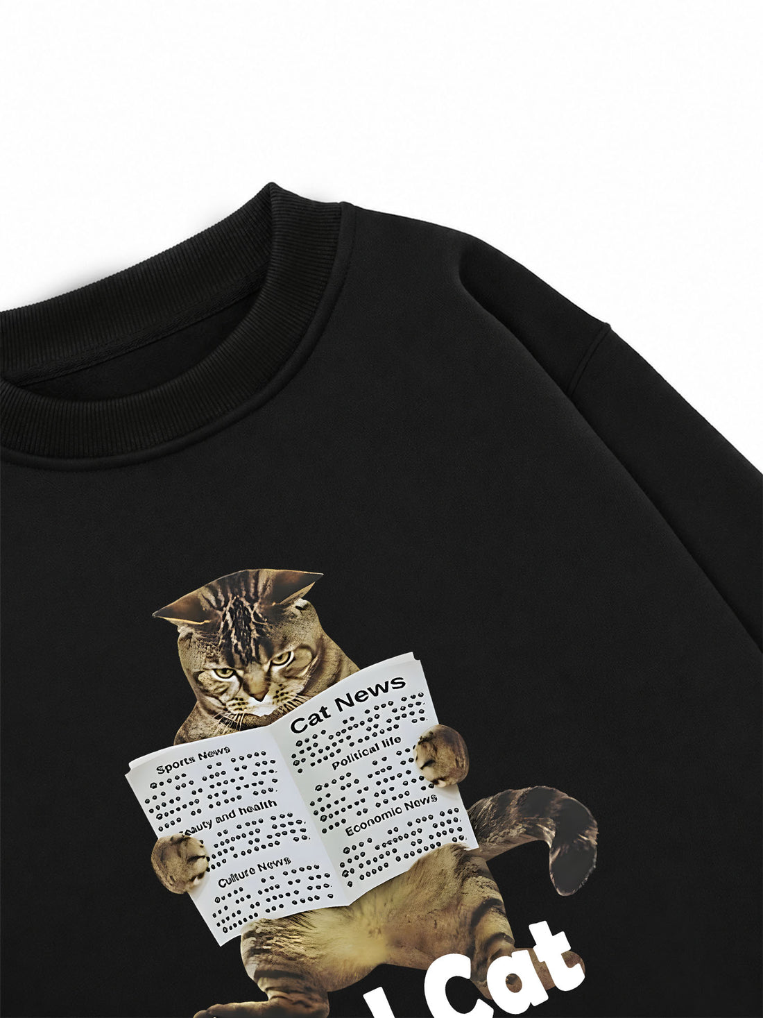 Áo Sweater Nỉ Hai Da Cool Cat