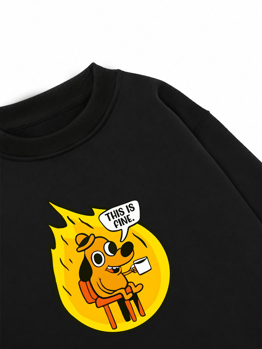 Áo Sweater Nỉ Hai Da This Is Fine