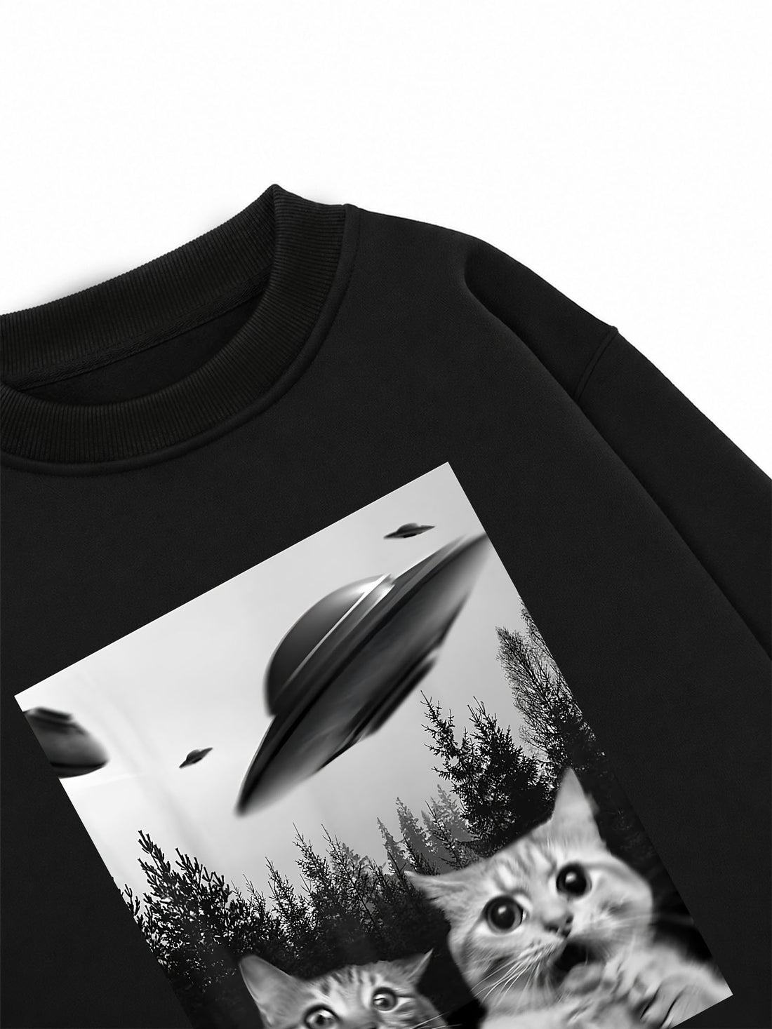 Áo Sweater Nỉ Hai Da UFO Meo Meo