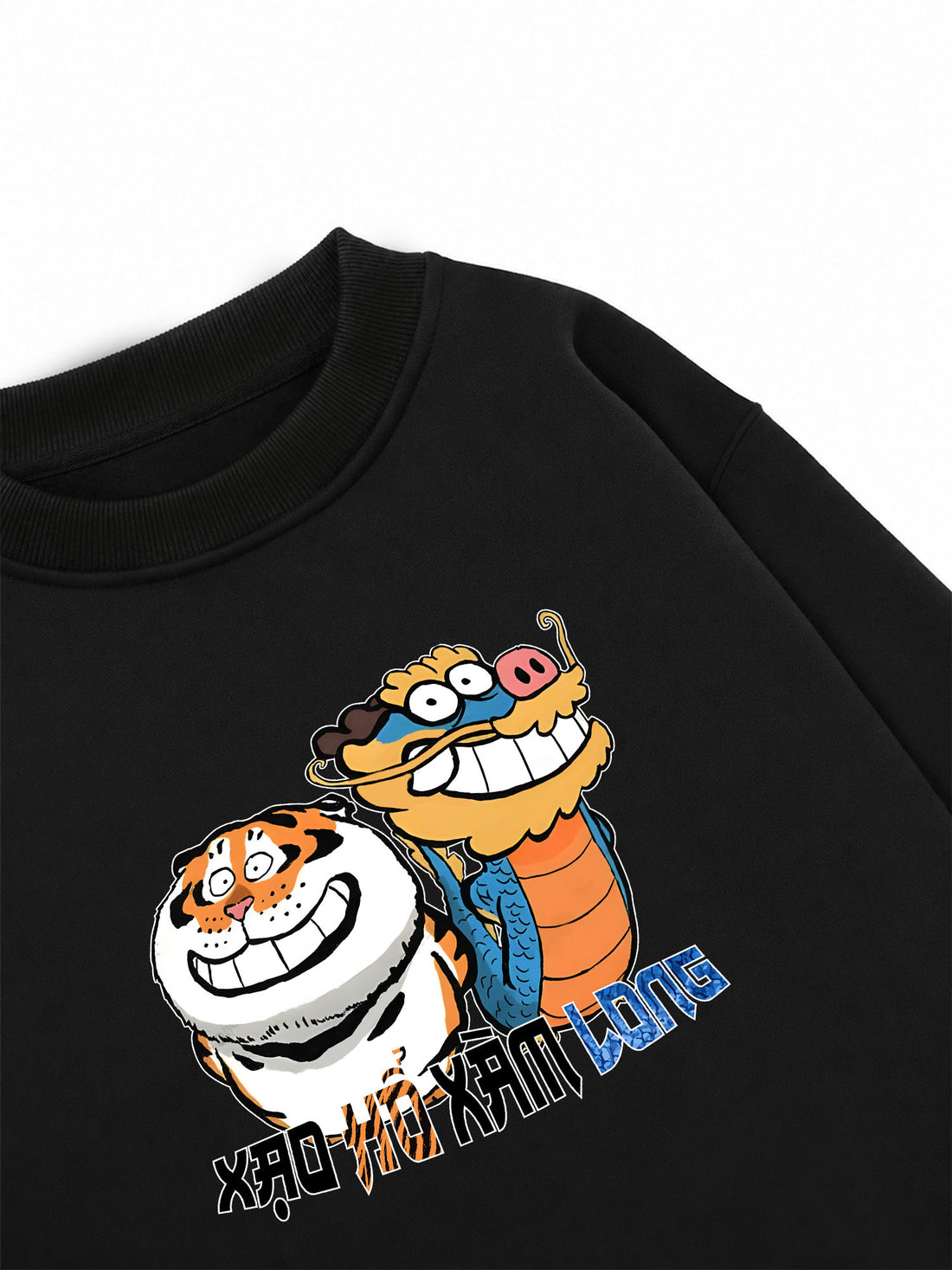 Áo Sweater Nỉ Hai Da Xạo Hổ Xàm Long