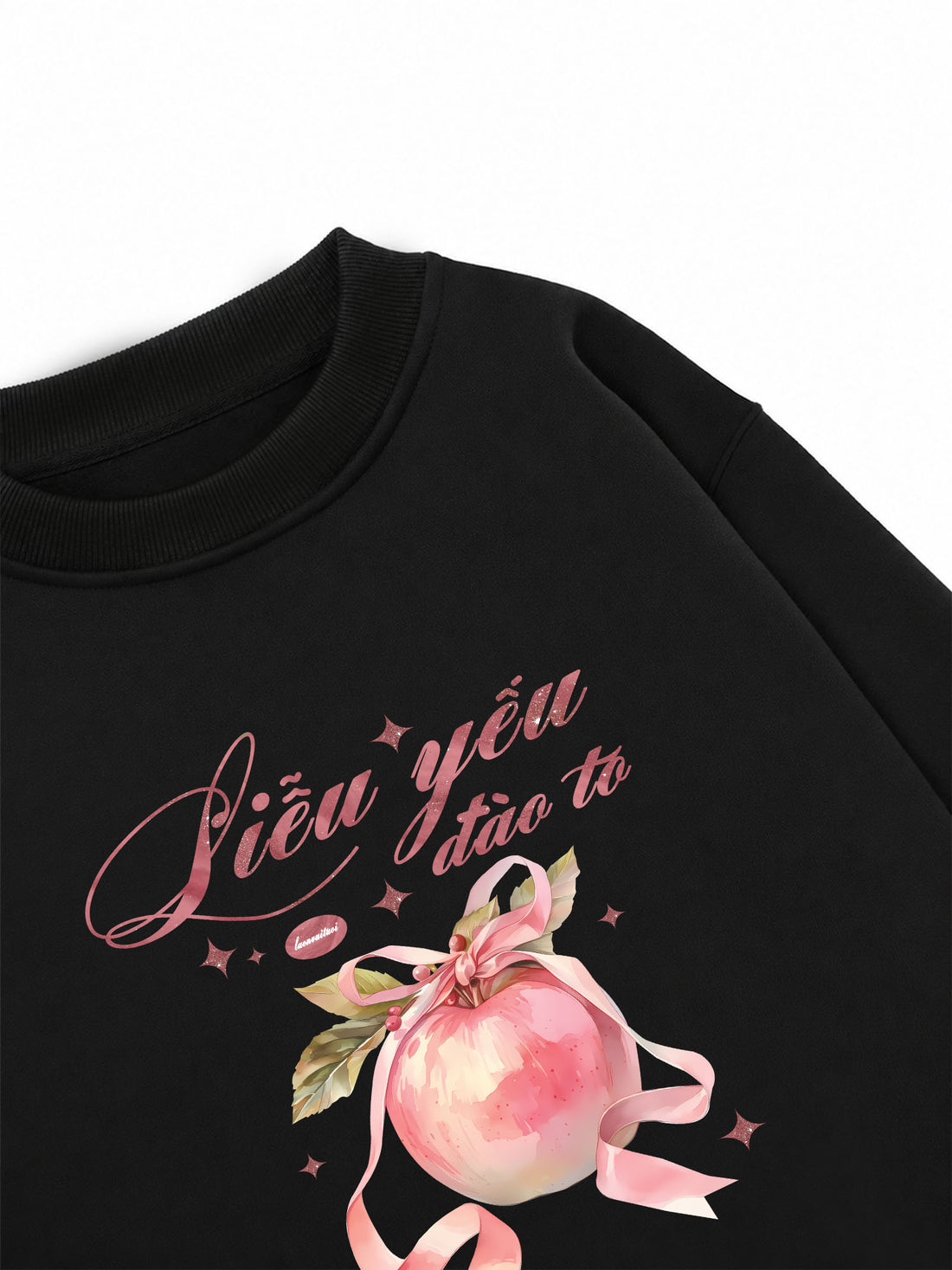 Áo Sweater Nỉ Hai Da Liễu Yếu Đào To