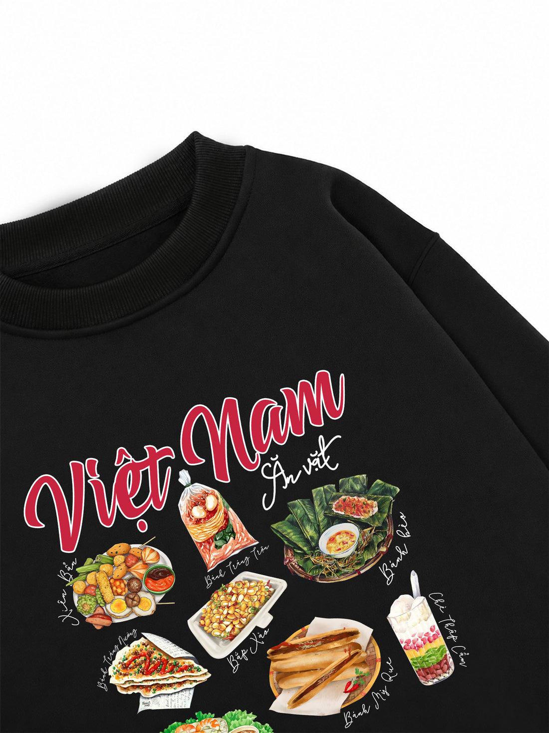 Áo Sweater Nỉ Hai Da Việt Nam Ăn Vặt