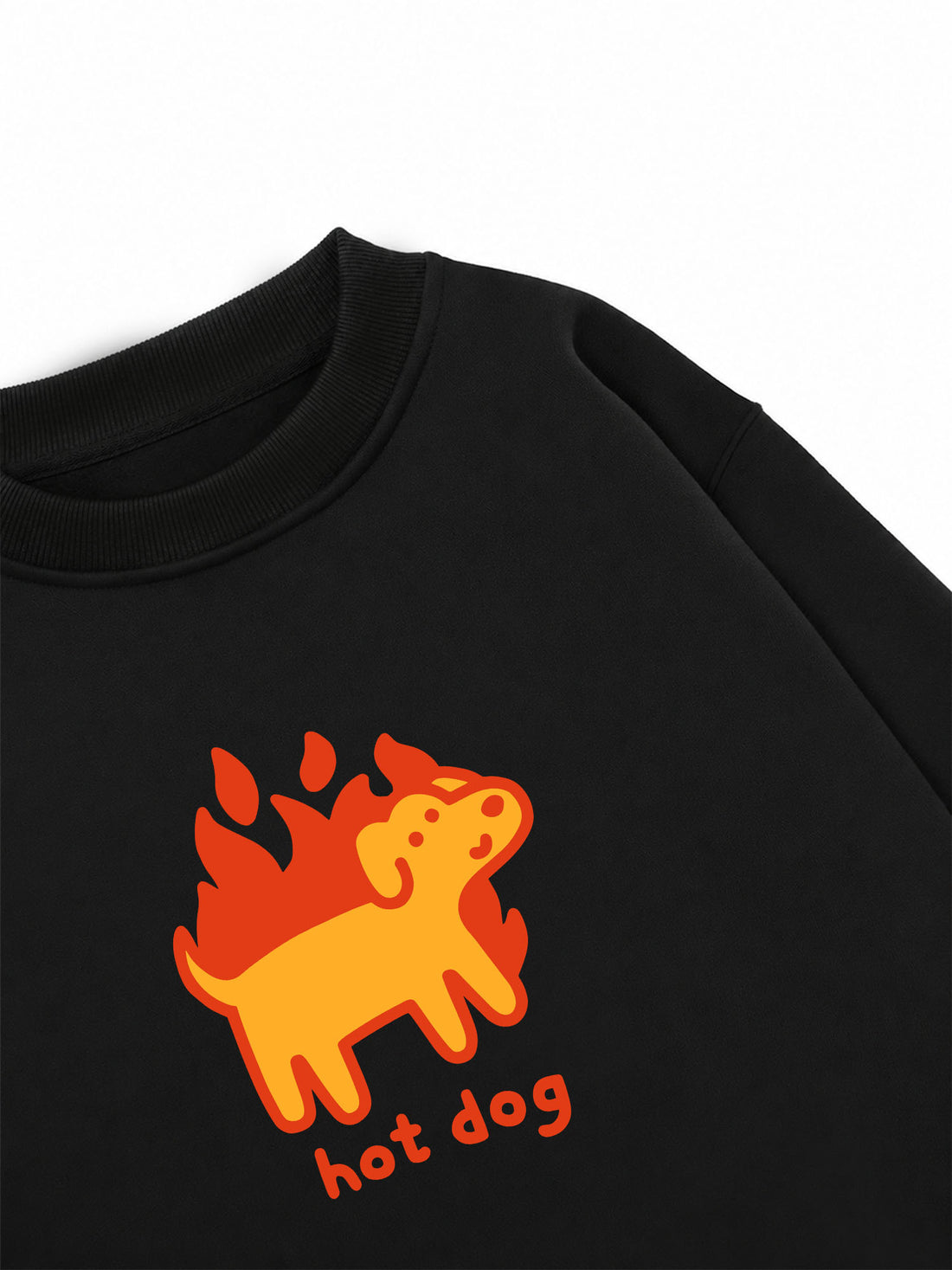 Áo Sweater Nỉ Hai Da Hot Dog