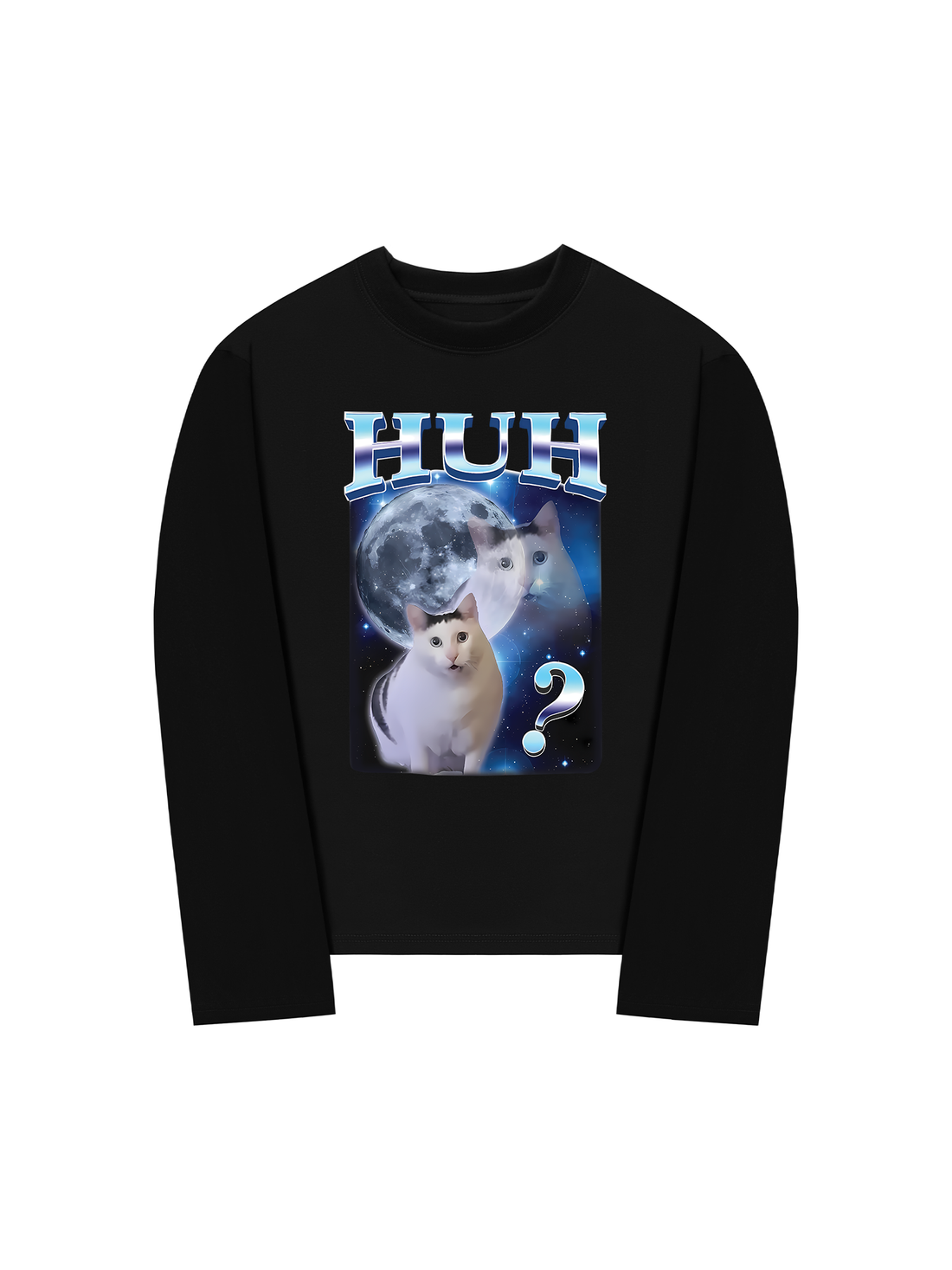 Áo Thun Dài Tay Meme Cat Huh