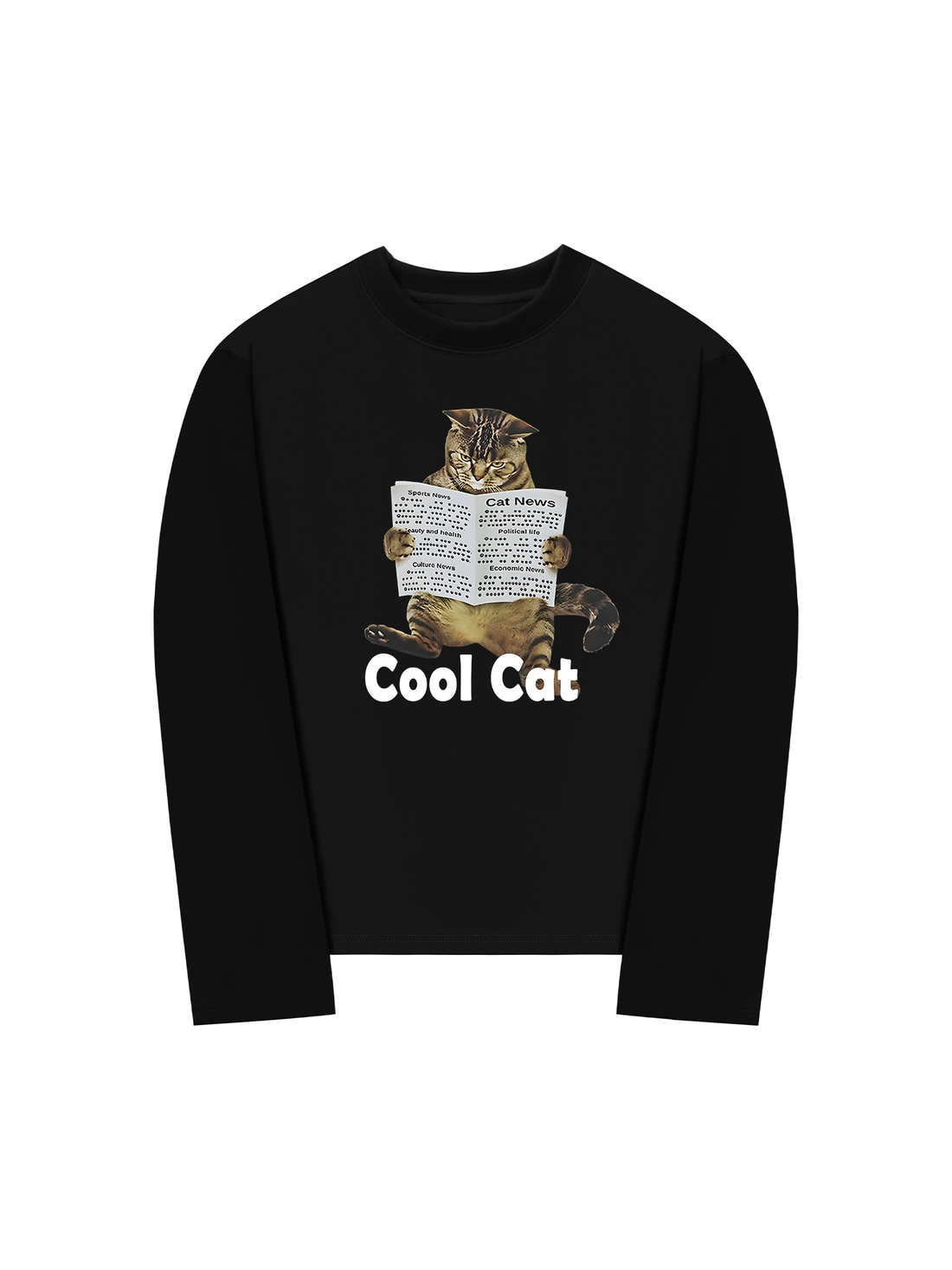 Áo Thun Dài Tay Cool Cat