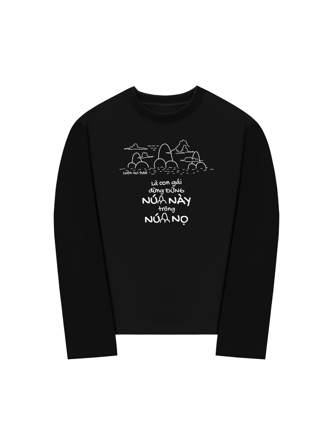 Áo Thun Dài Tay Đứng Núi Này Trông Núi Nọ 2