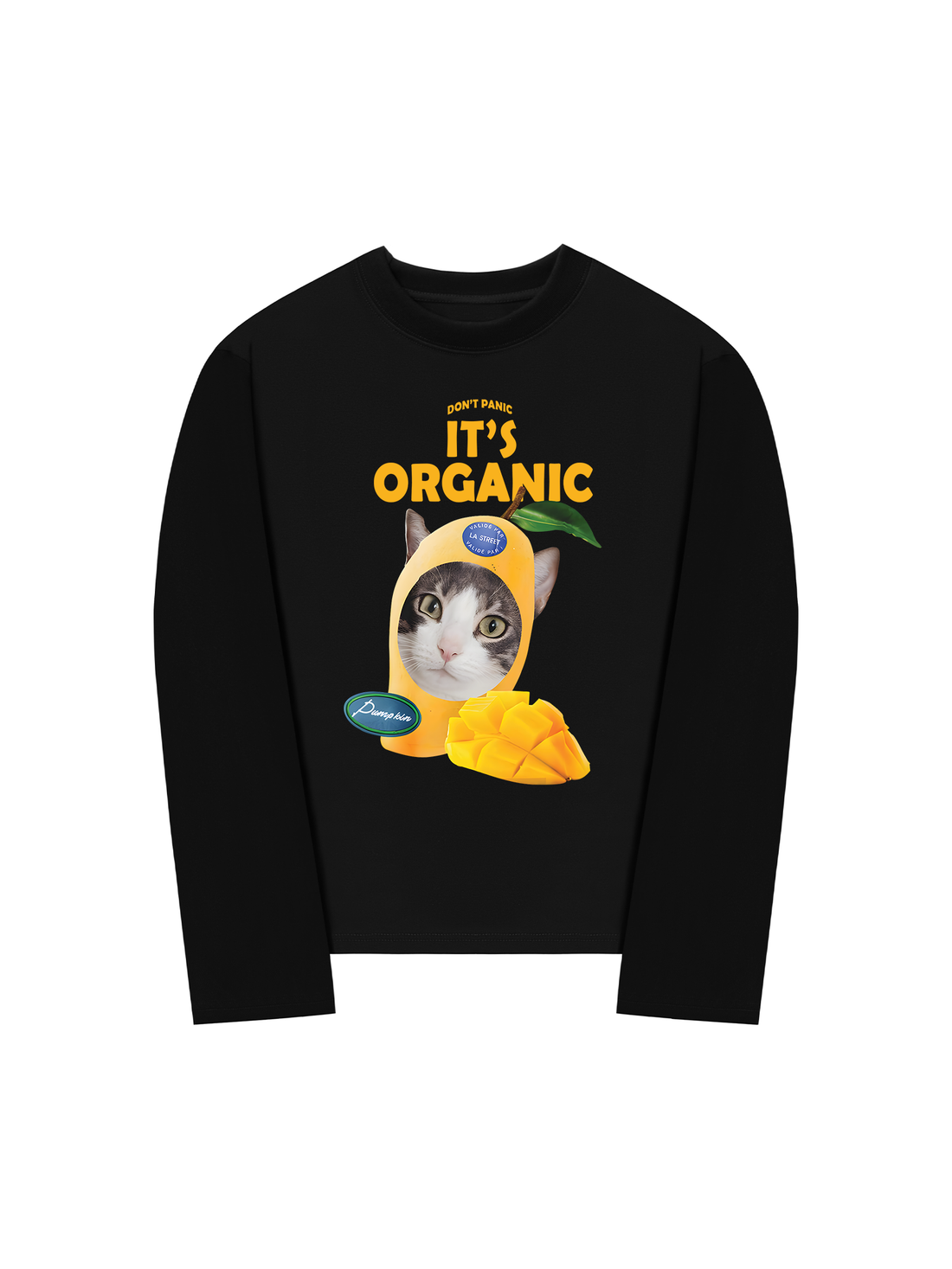Áo Thun Dài Tay Don't Panic It's Organic Cat