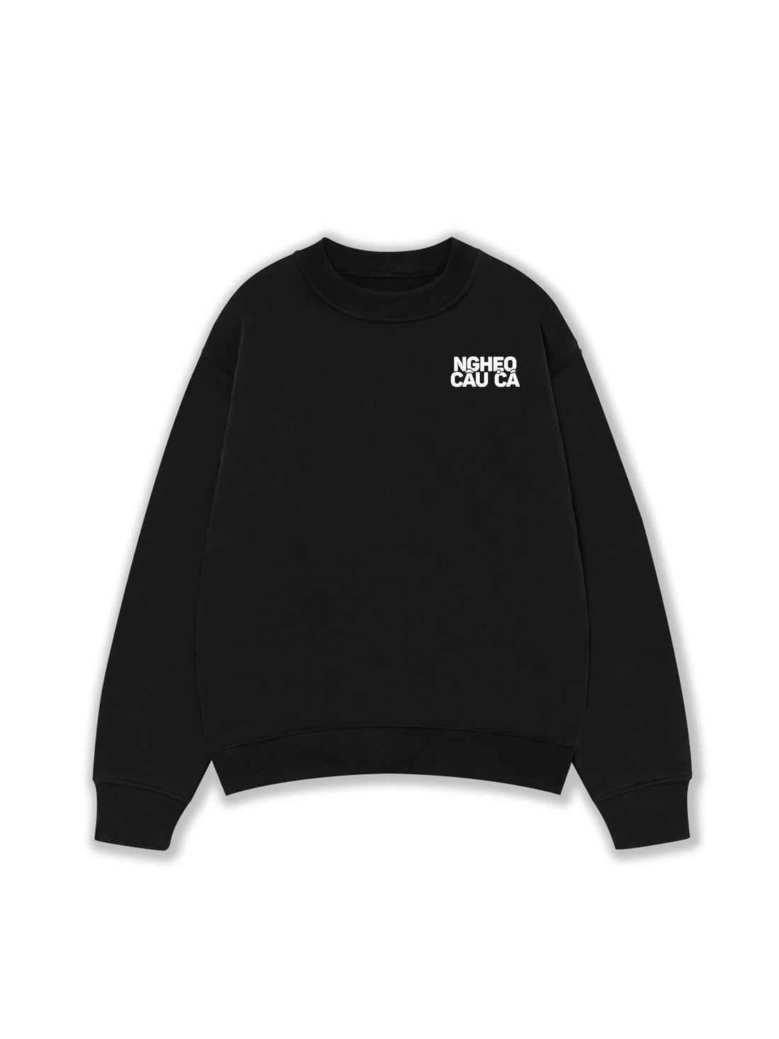 Áo Sweater Nỉ Hai Da Mây Hăng Hái-Nghẹo Câu Cá