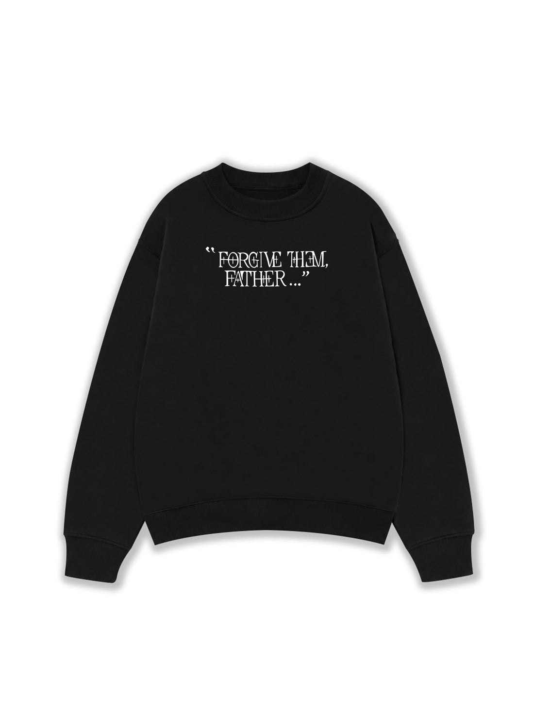 Áo Sweater Nỉ Hai Da Forgive Them Father