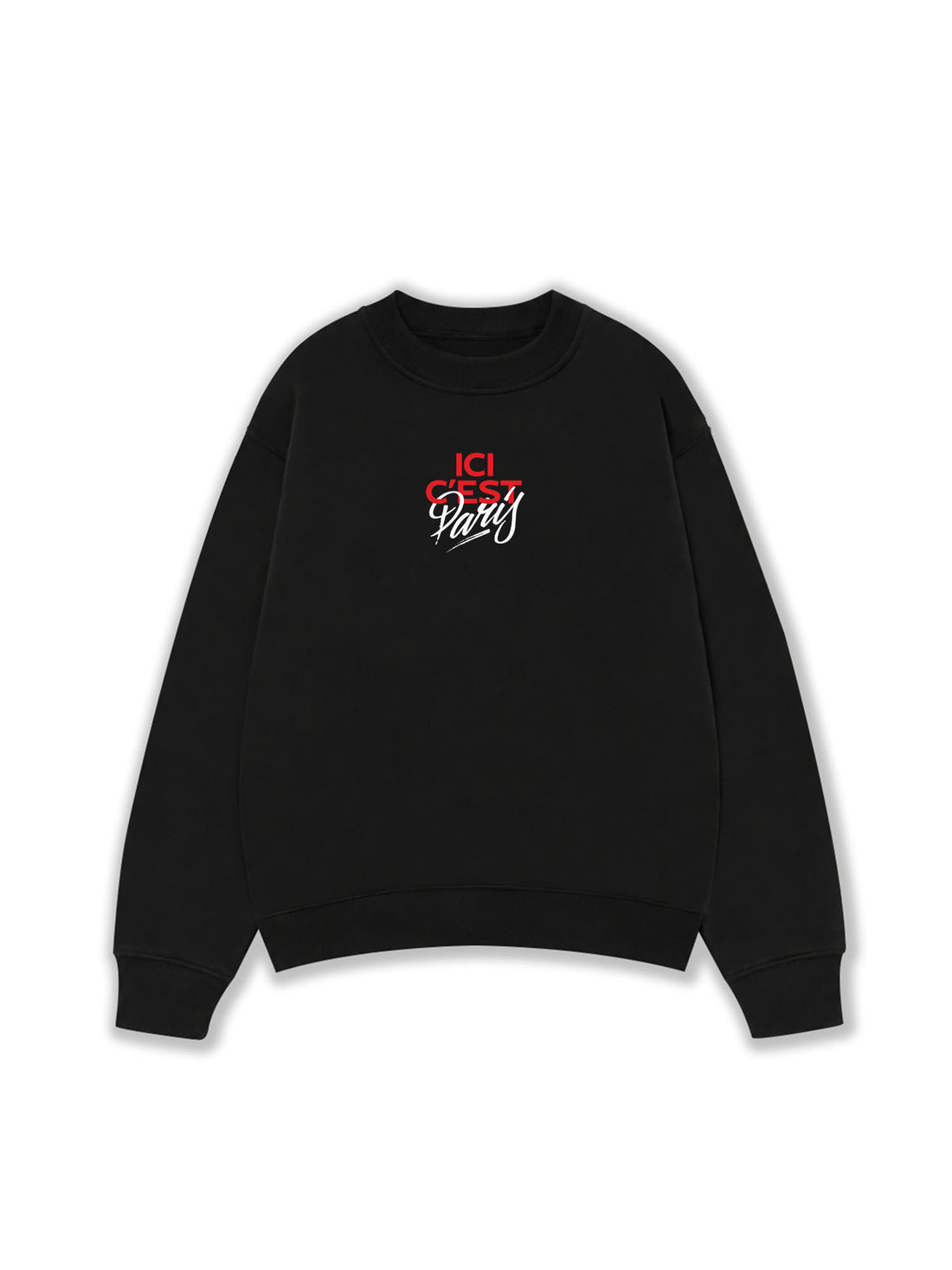 Áo Sweater Nỉ Hai Da  Paris Germain