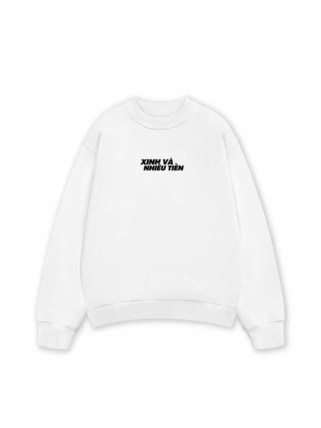 Áo Sweater Nỉ Hai Da Xinh Và Nhiều Tiền