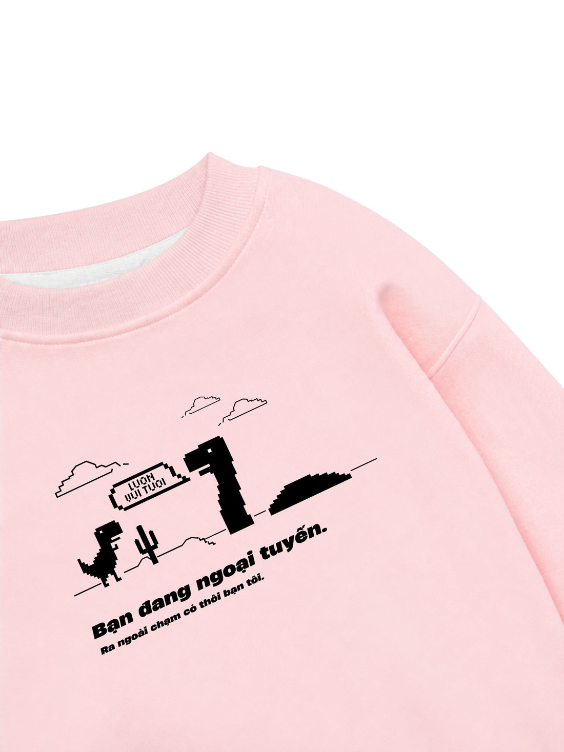 Áo Sweater Nỉ Hai Da Bạn Đang Ngoại Tuyến