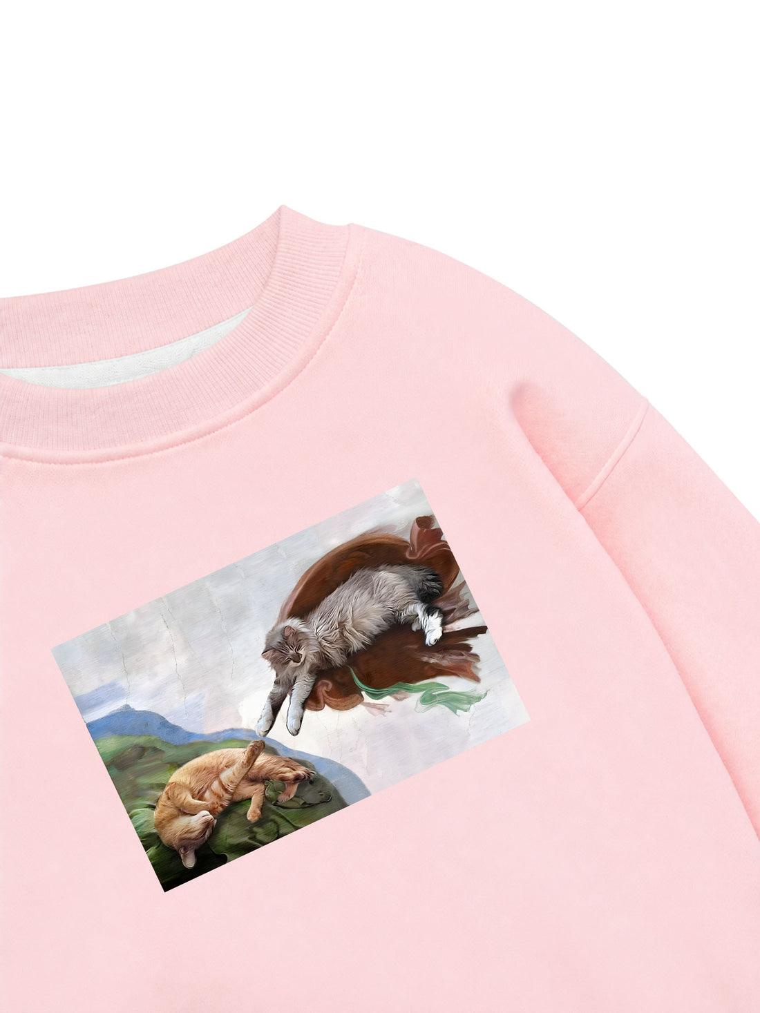 Áo Sweater Nỉ Hai Da Lười Quá Mèo