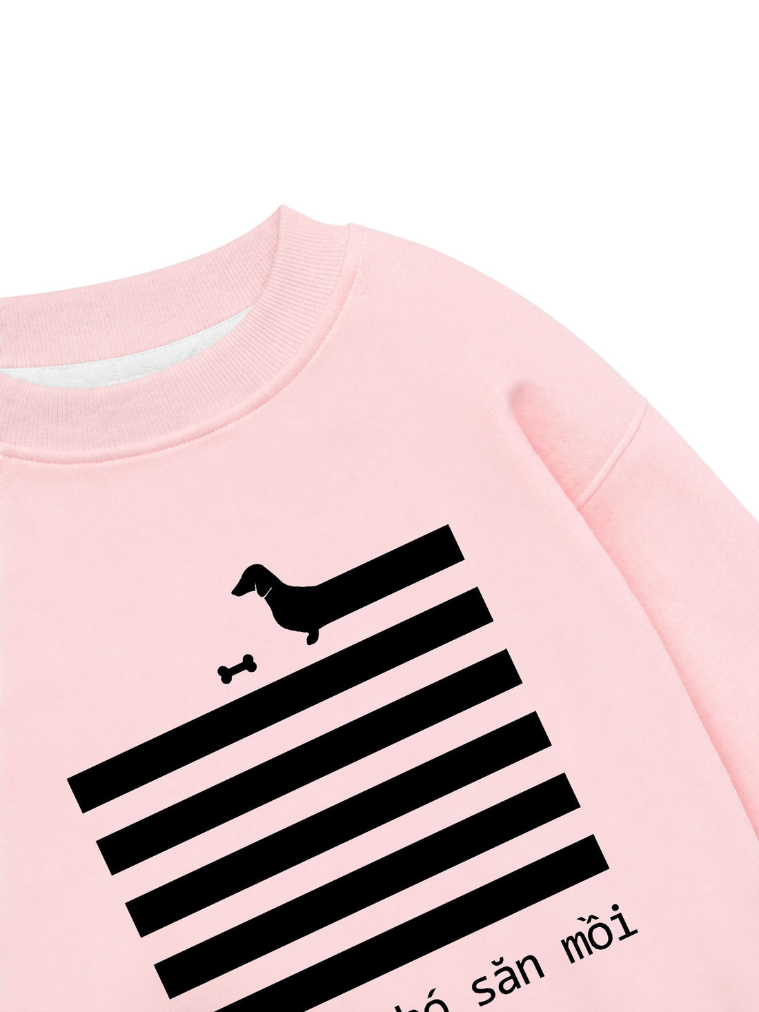 Áo Sweater Nỉ Hai Da Chó Săn Mồi
