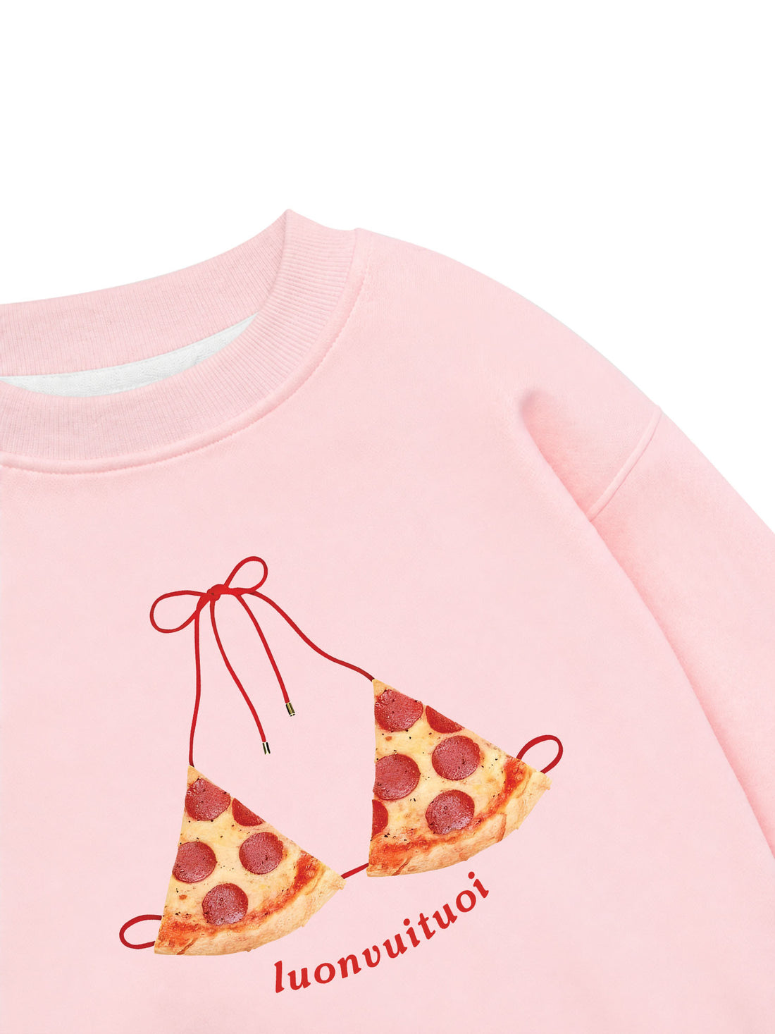 Áo Sweater Nỉ Hai Da Pizza