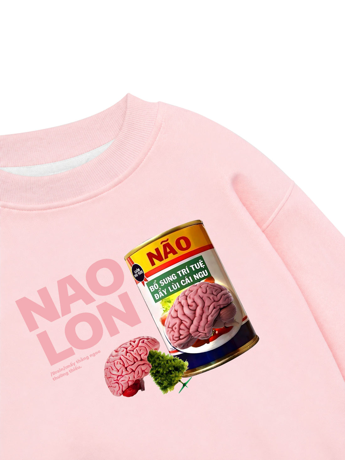 Áo Sweater Nỉ Hai Da Não Lon