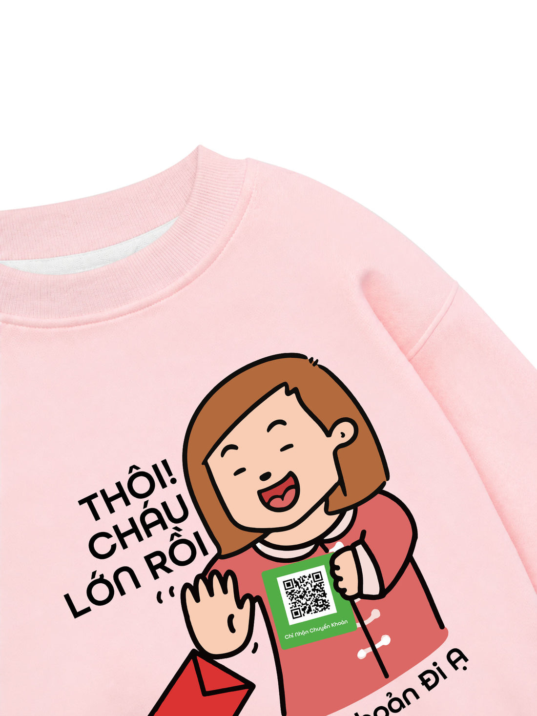 Áo Sweater Nỉ Hai Da Chuyển Khoản Đi Ạ Nữ