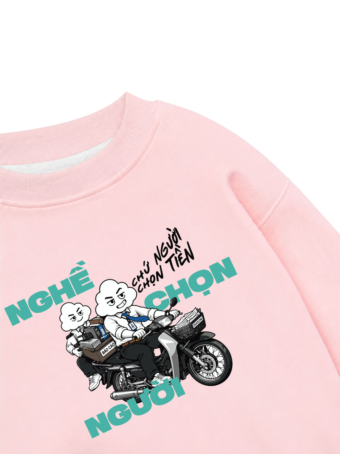 Áo Sweater Nỉ Hai Da Mây Hăng Hái-Người Chọn Tiền