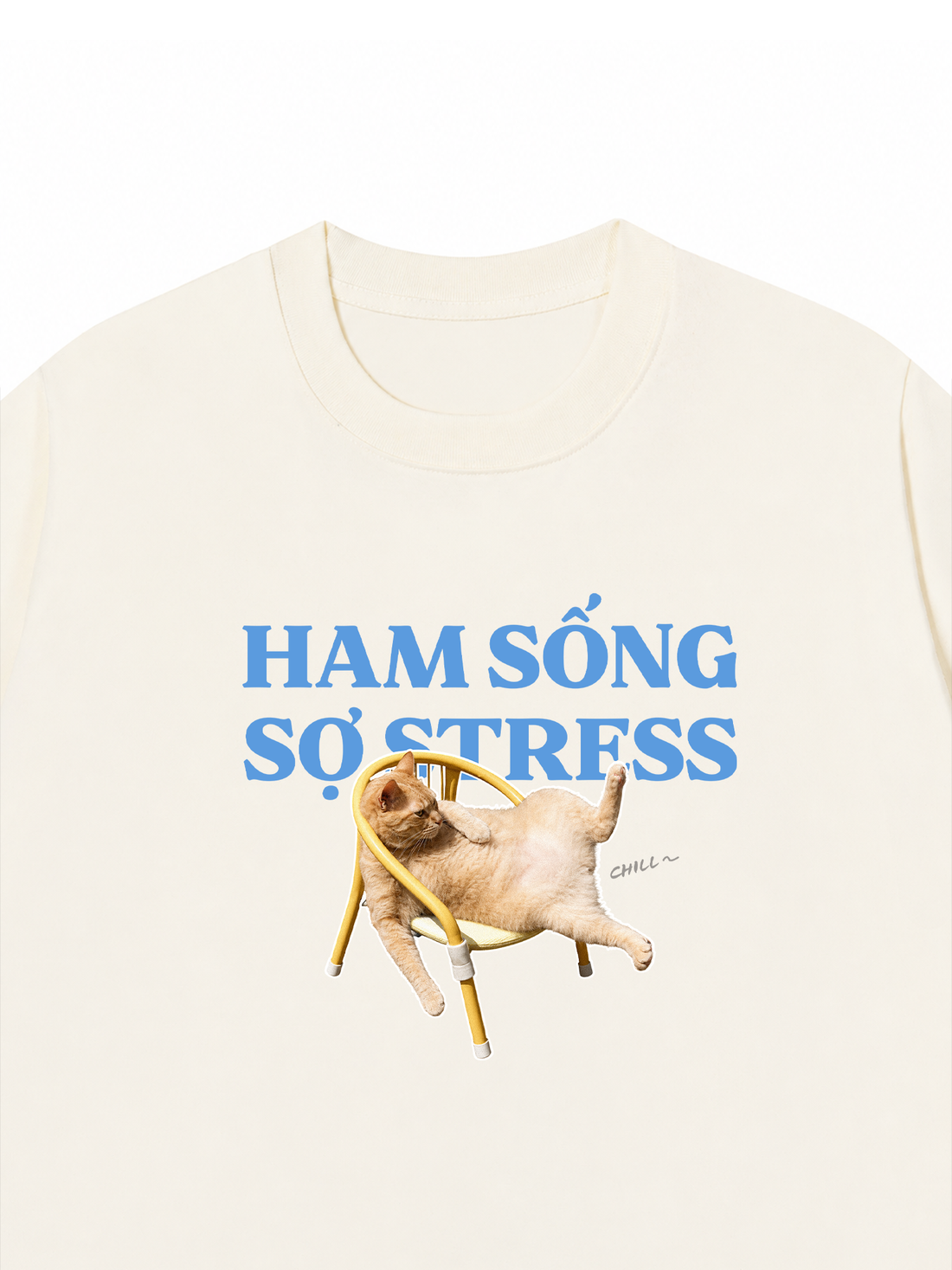 Áo Thun Relaxed Fit Ham Sống Sợ Stress