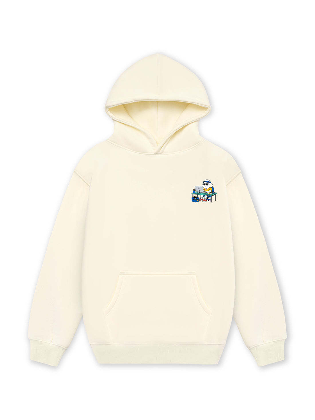 Áo Hoodie Nỉ Hai Da Mây Hăng Hái-Đang Làm Chủ