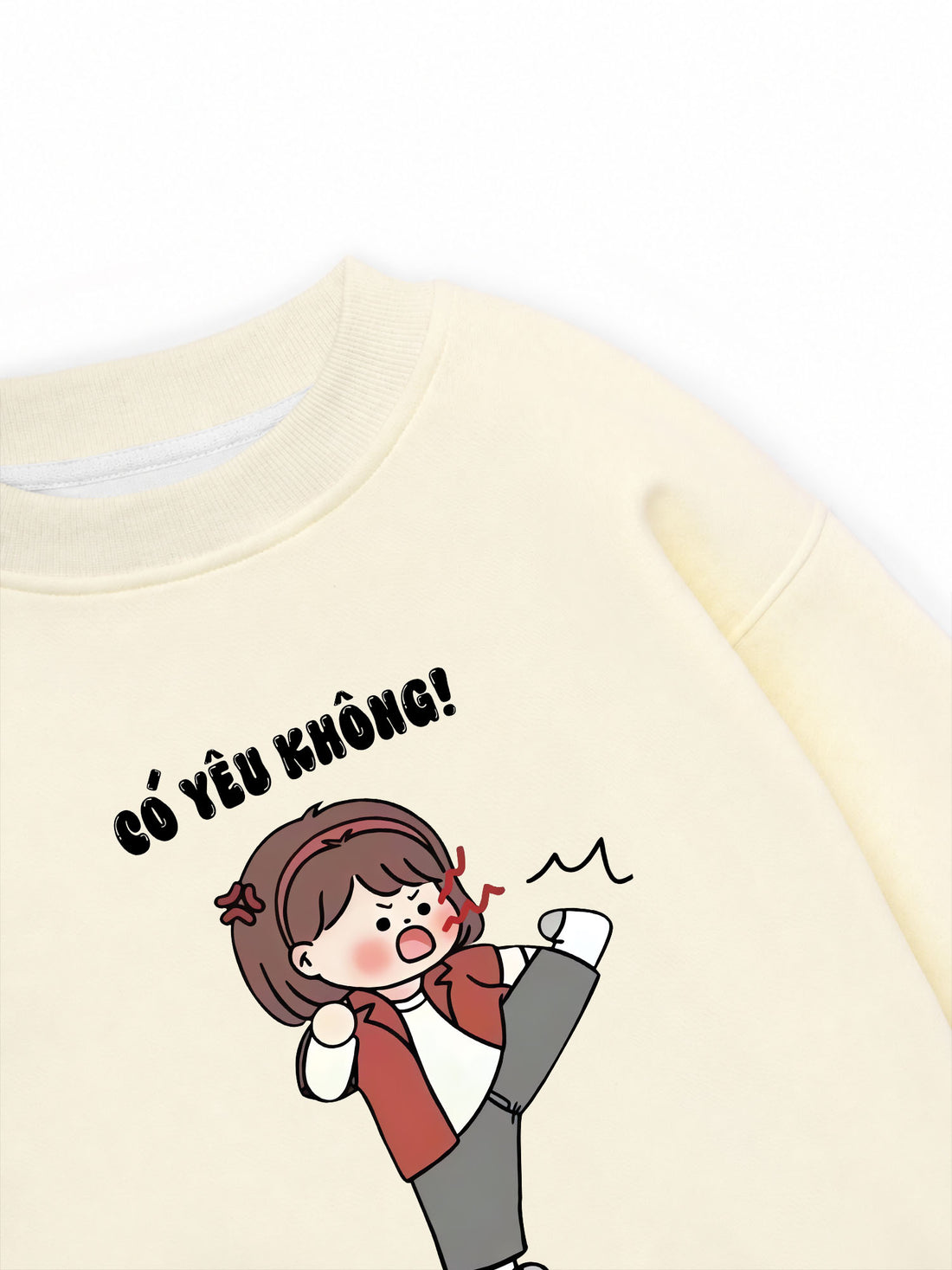 Áo Sweater Nỉ Hai Da Couple Yêu Không
