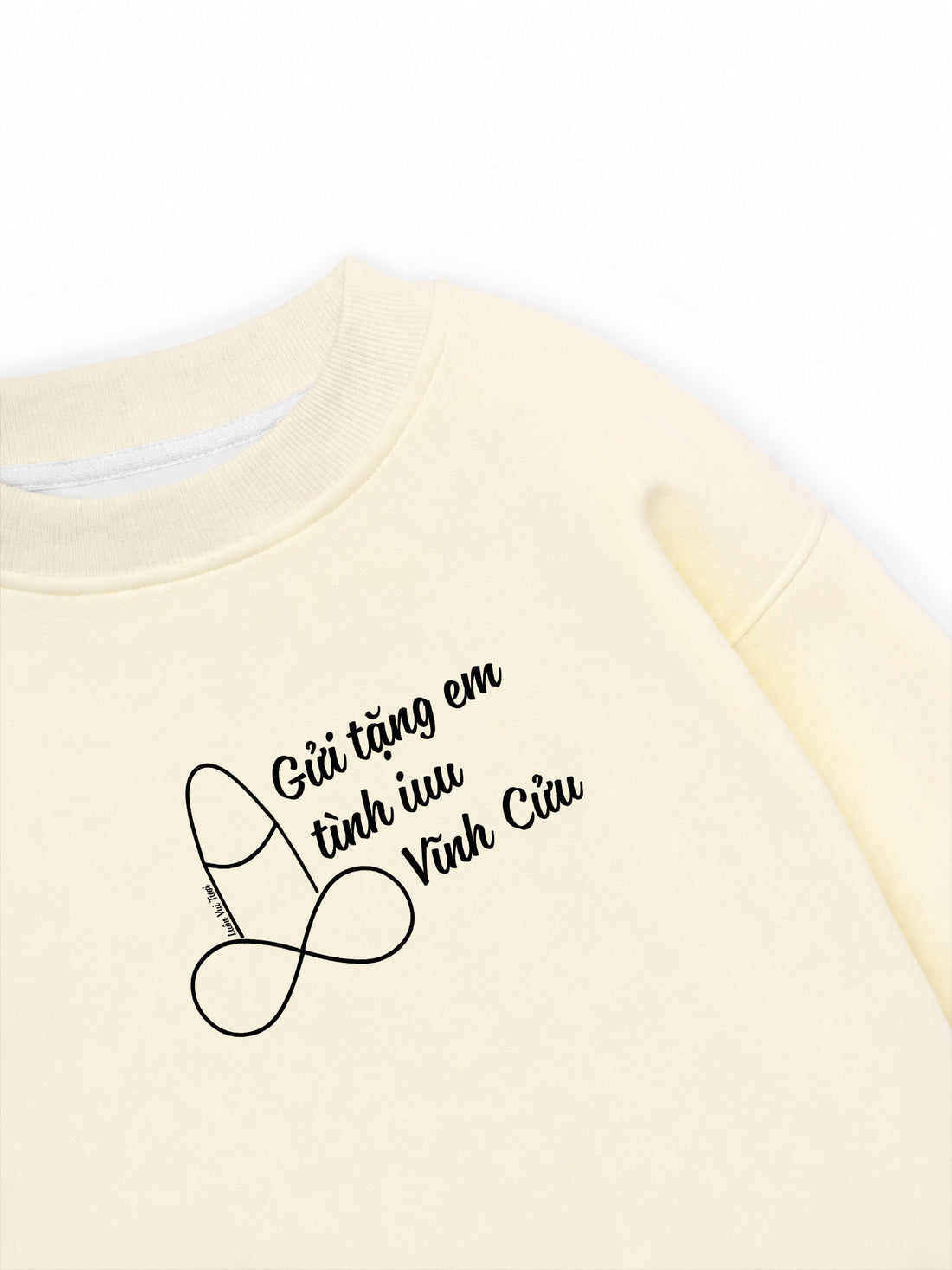Áo Sweater Nỉ Hai Da Tình Iu Vĩnh Cửu