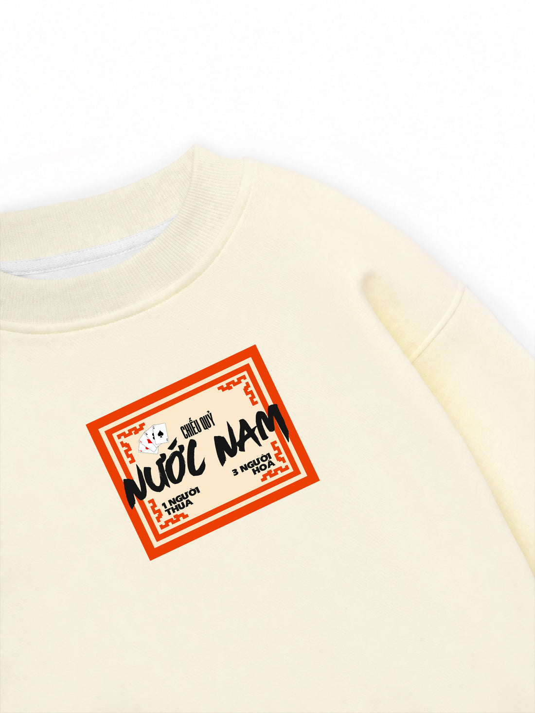 Áo Sweater Nỉ Hai Da Chiếu Quỷ Nước Nam
