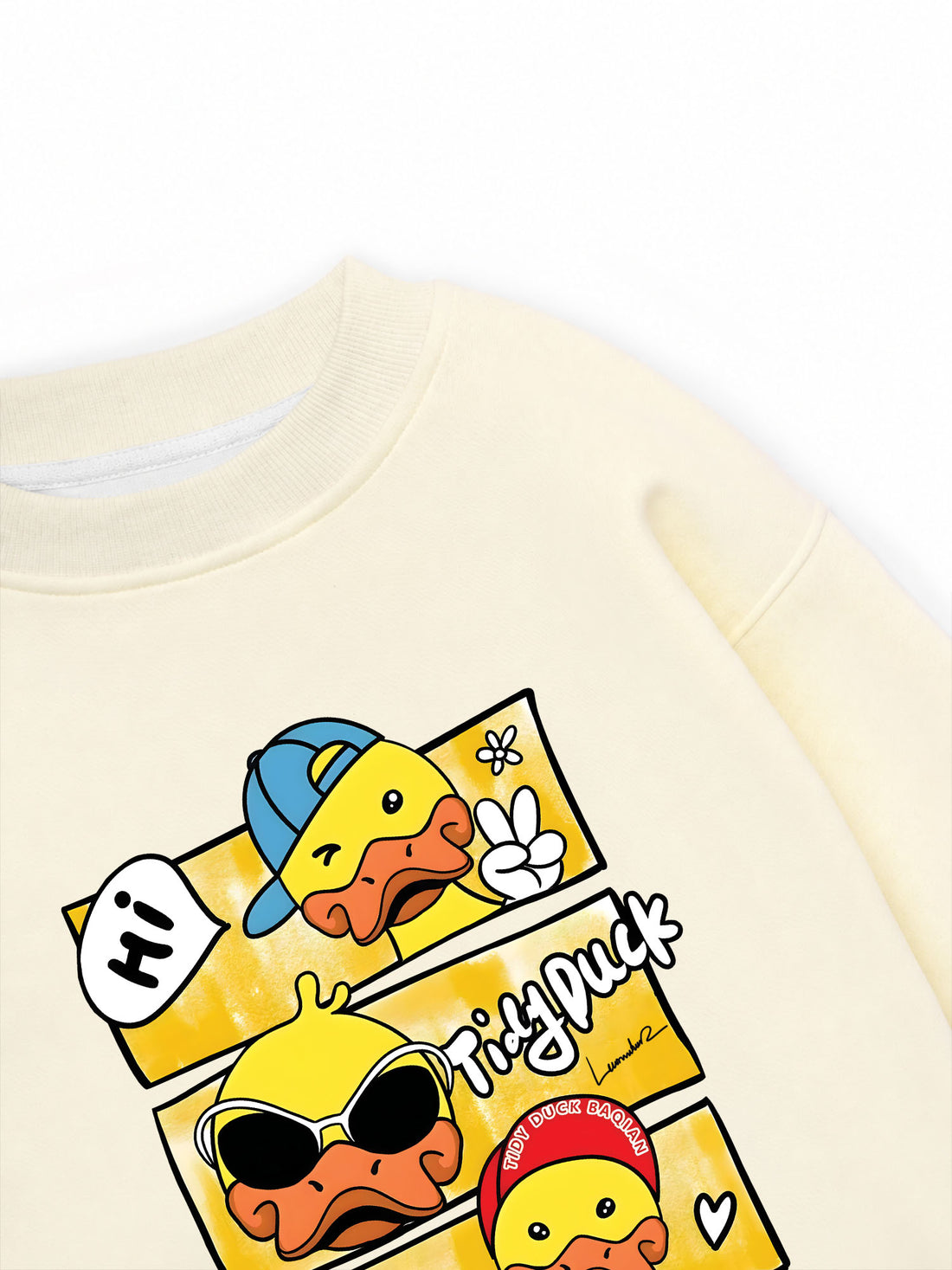 Áo Sweater Nỉ Hai Da Funny Duck
