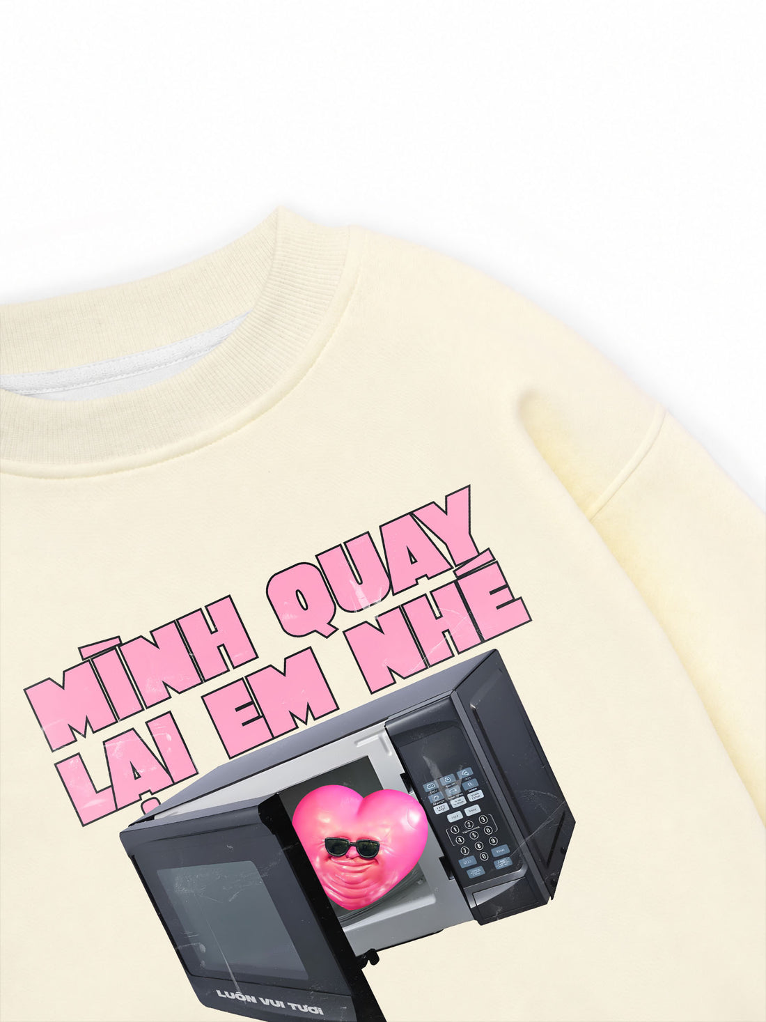 Áo Sweater Nỉ Hai Da Mình Quay Lại Em Nhé