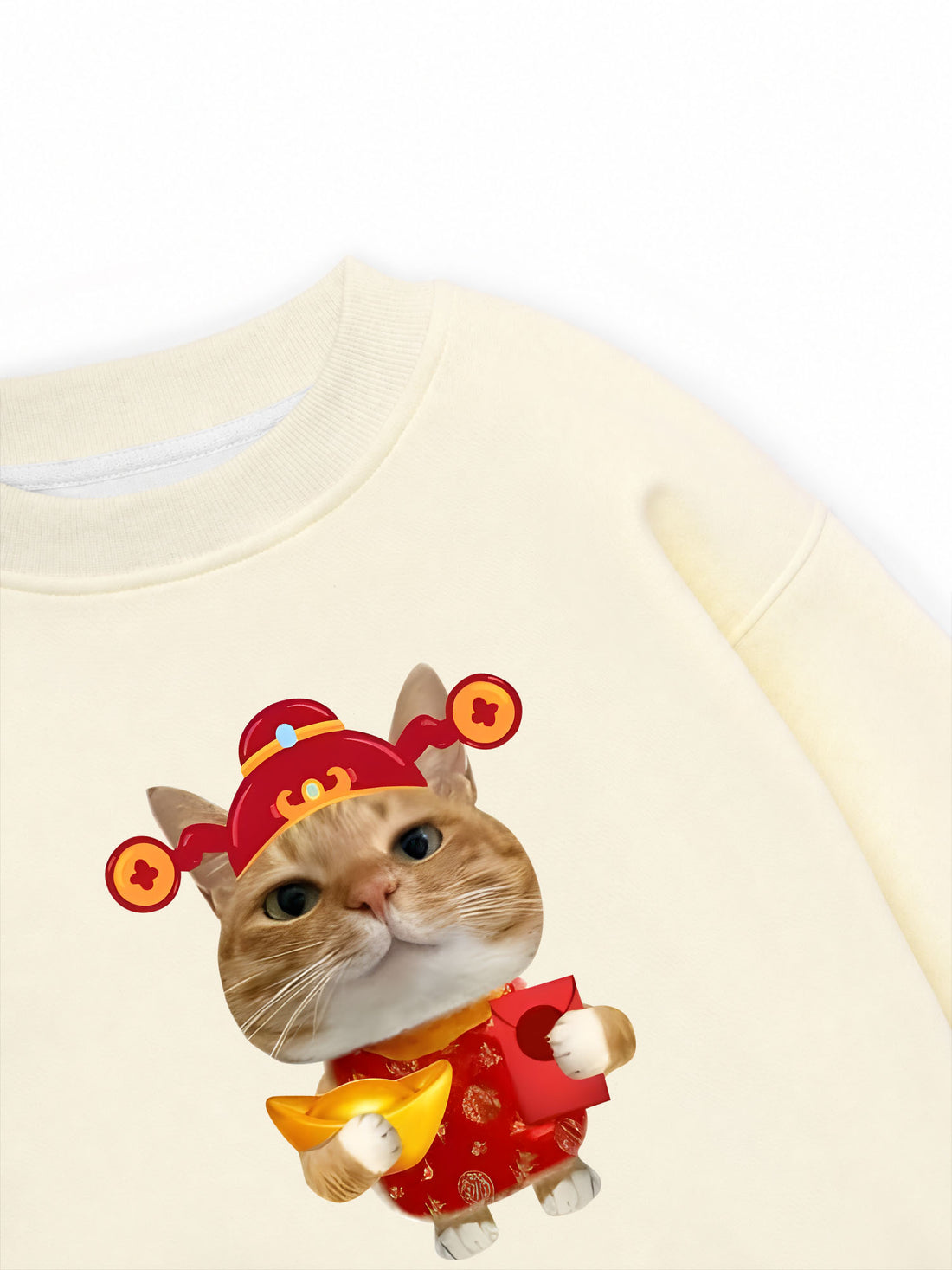 Áo Sweater Nỉ Hai Da Lì Xì Tới