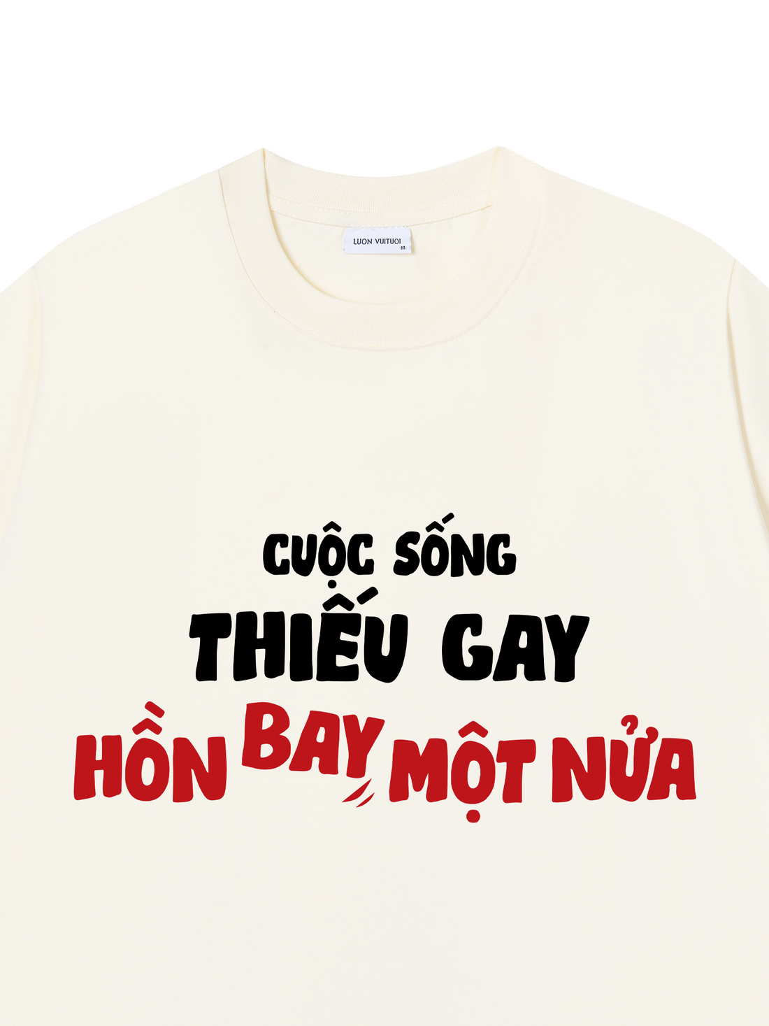 Áo Thun Cuộc Sống Thiếu Gay Hồn Bay Một Nửa