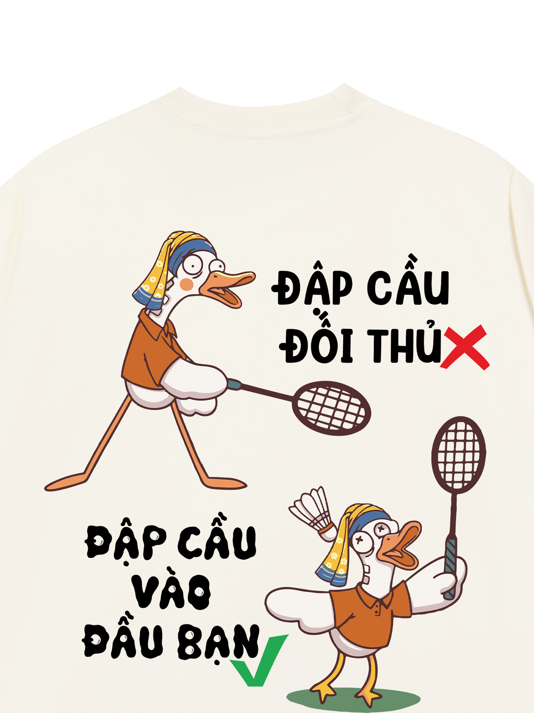 Áo Thun Vịt Lisa Đập Cầu Vào Đầu Bạn