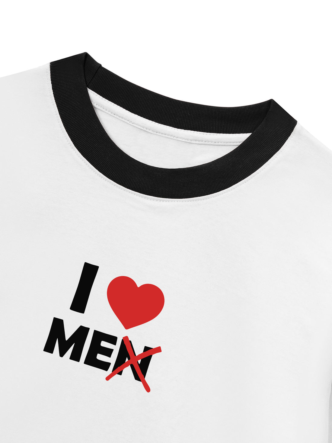 Áo Thun Ringer Relaxed Fit I Love Me