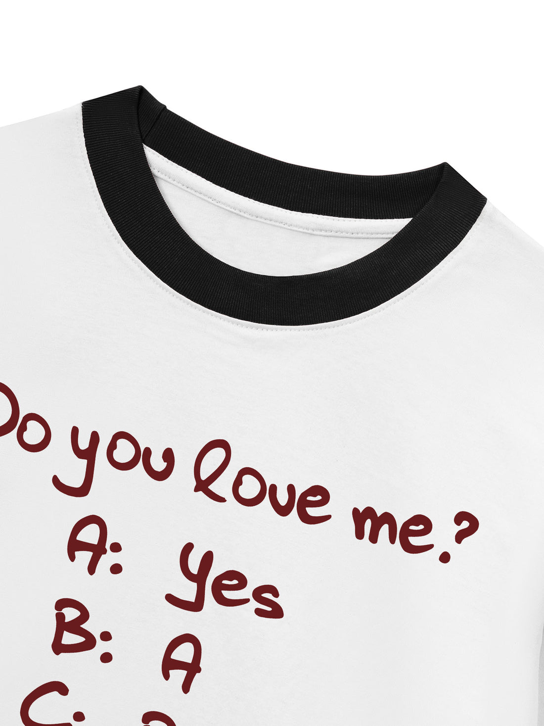 Áo Thun Ringer Relaxed Fit Do You Love Me