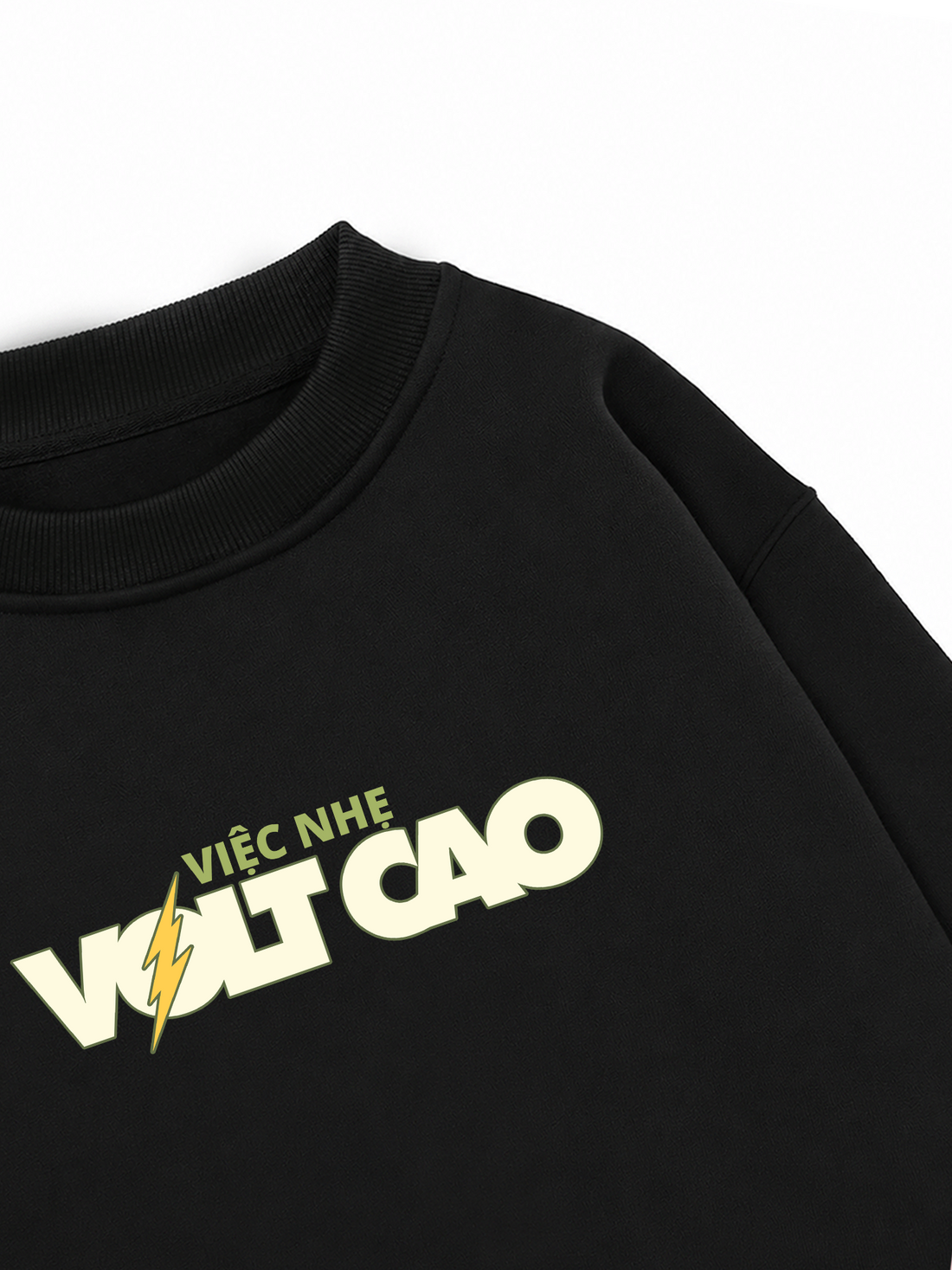 Áo Sweater Nỉ Hai Da Việc Nhẹ Volt Cao