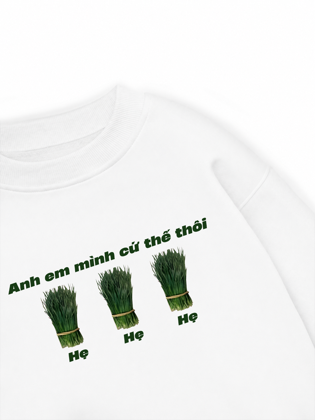 Áo Sweater Nỉ Hai Da Hẹ Hẹ Hẹ