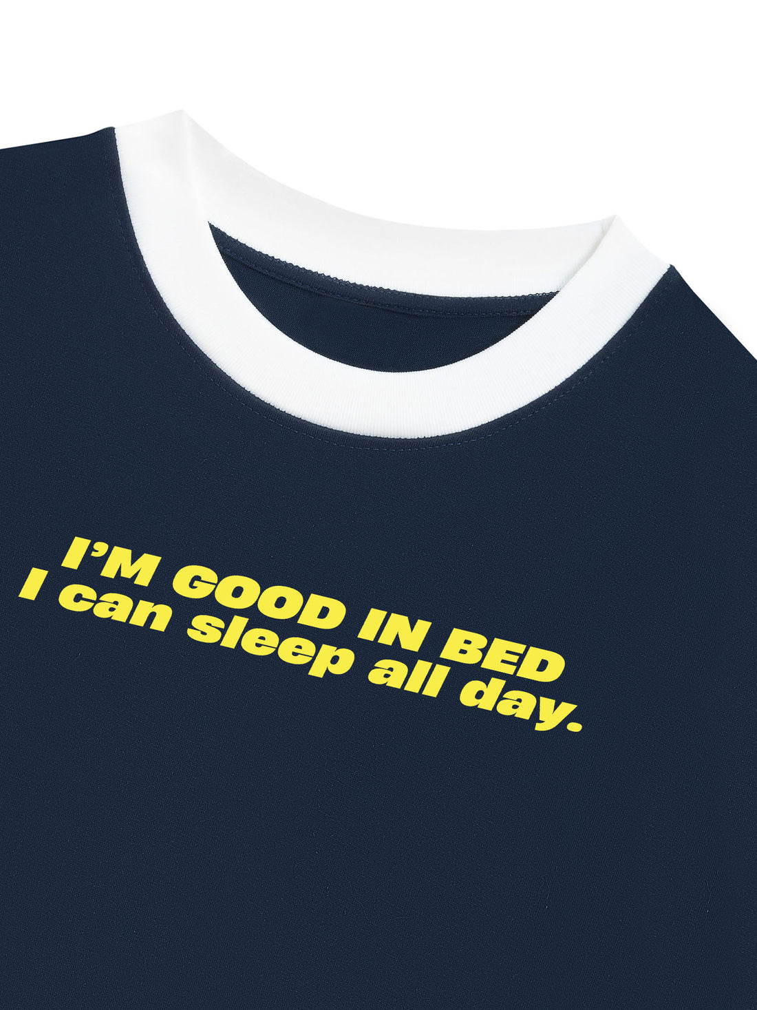 Áo Thun Ringer Relaxed Fit Good In Bed