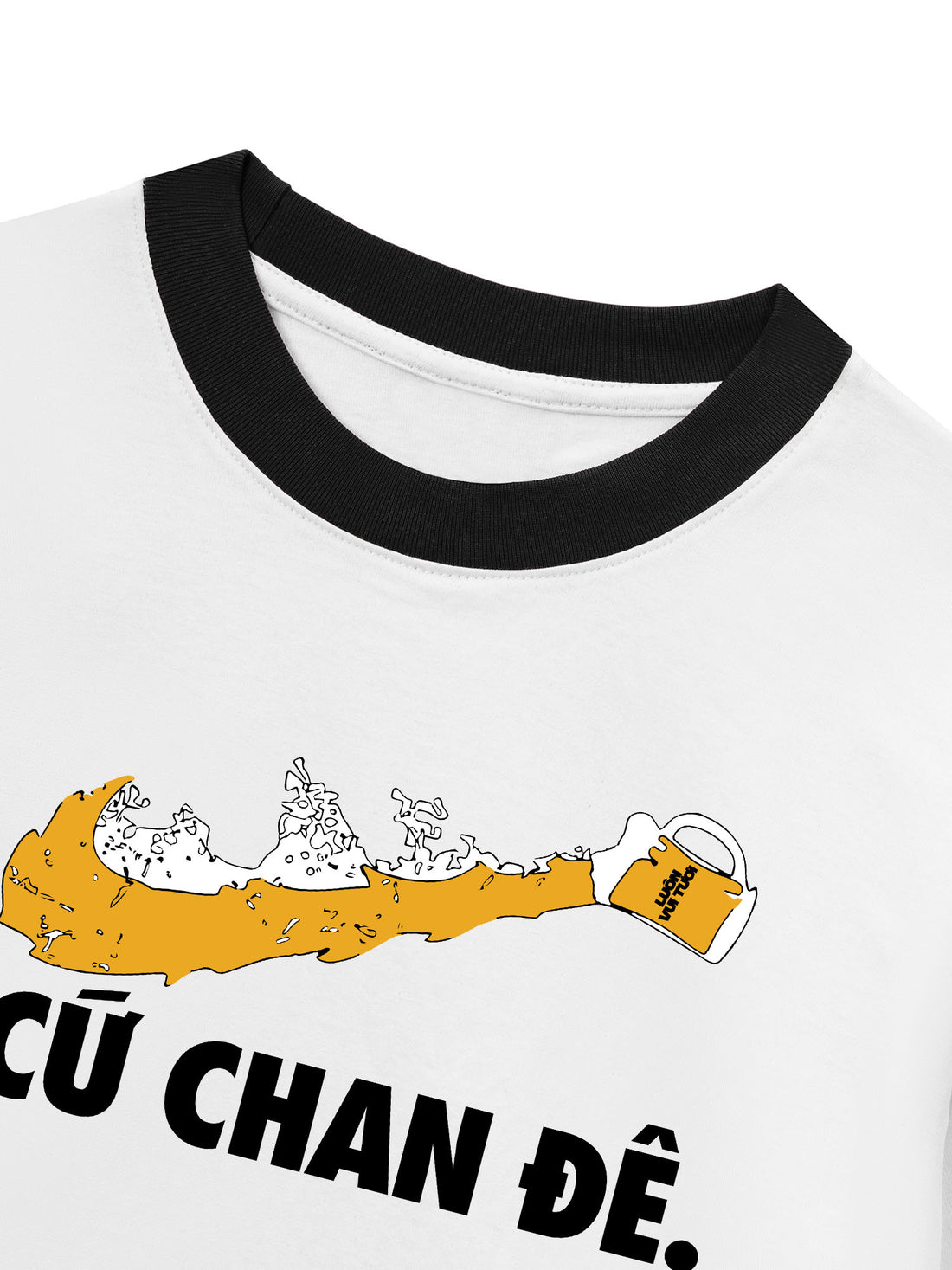 Áo Thun Ringer Relaxed Fit Cứ Chan Đê