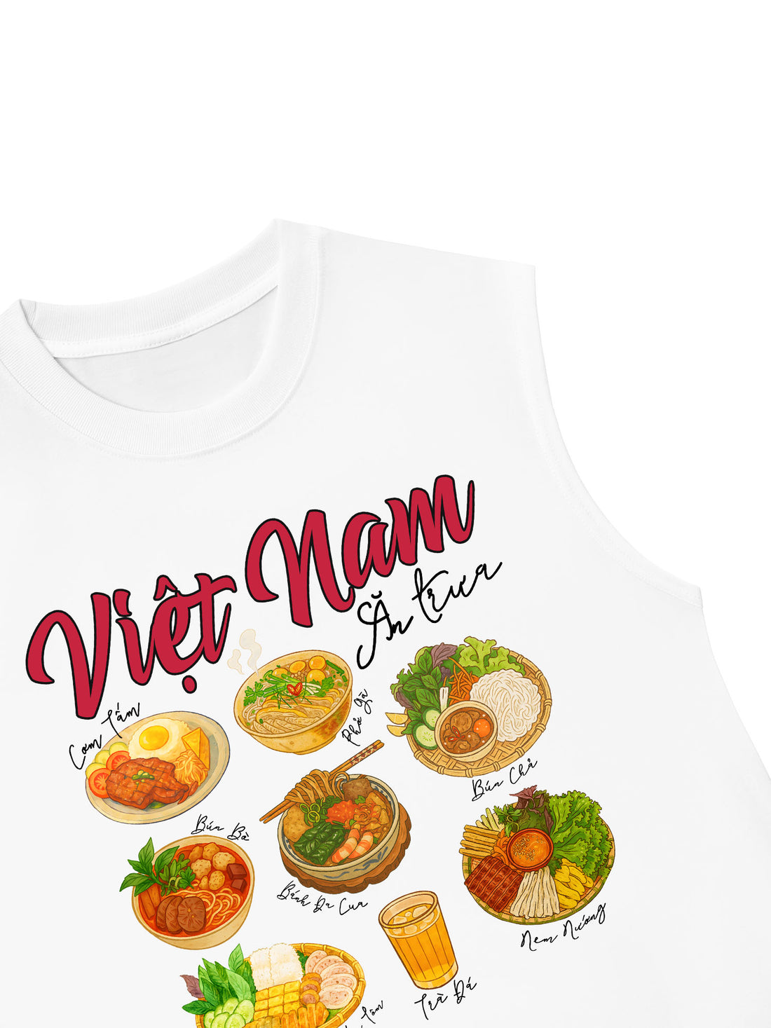 Áo Ba Lỗ Relaxed Fit Việt Nam Ăn Trưa