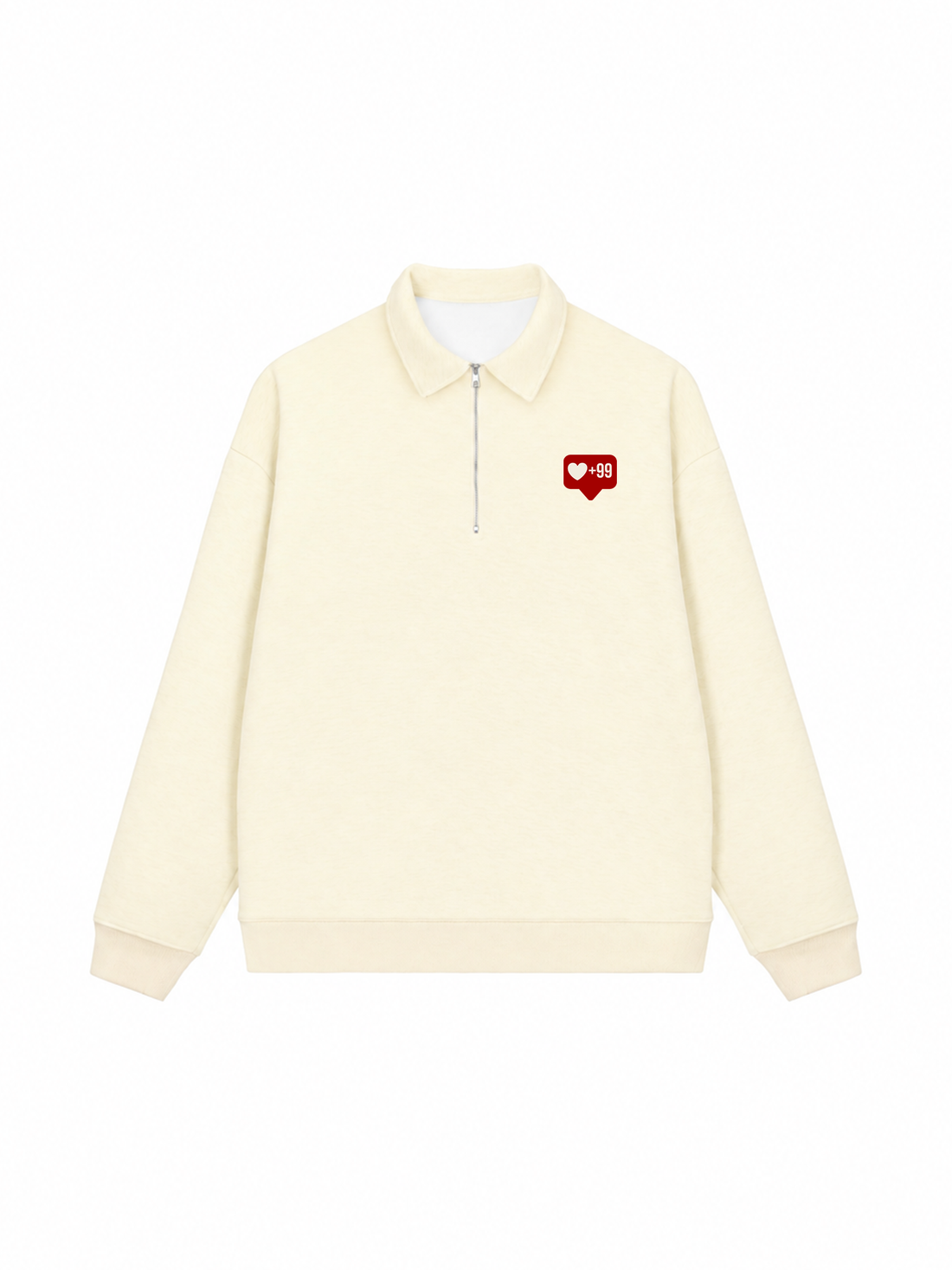 Áo Sweater Polo Nỉ Hai Da Em Yêu Tất Cả