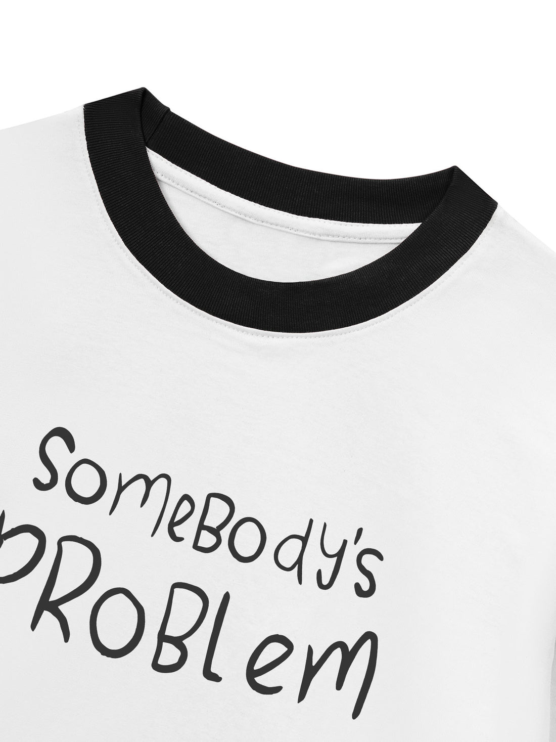 Áo Thun Ringer Relaxed Fit Somebody Problem
