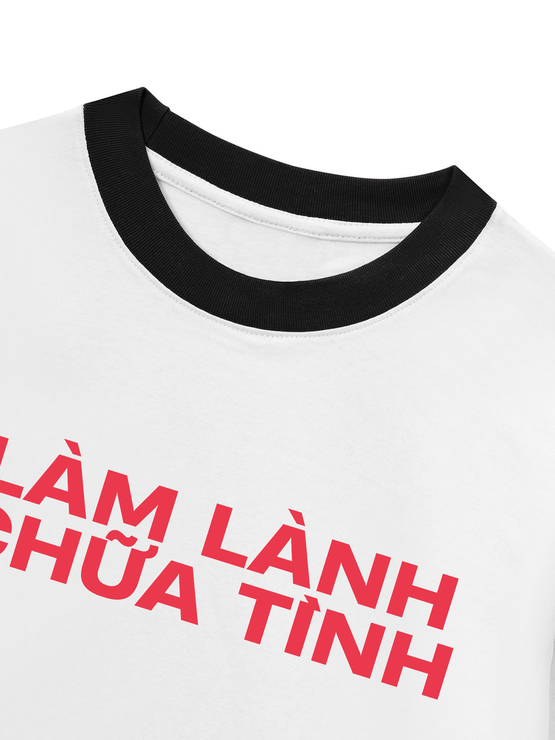 Áo Thun Ringer Relaxed Fit Làm Lành Chữa Tình