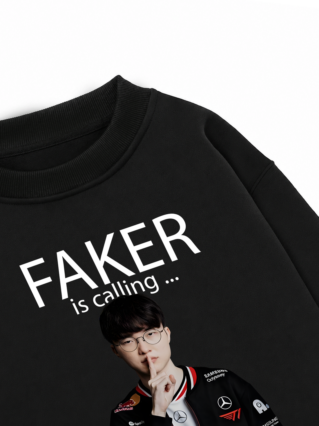Áo Sweater Nỉ Hai Da Faker Is Calling