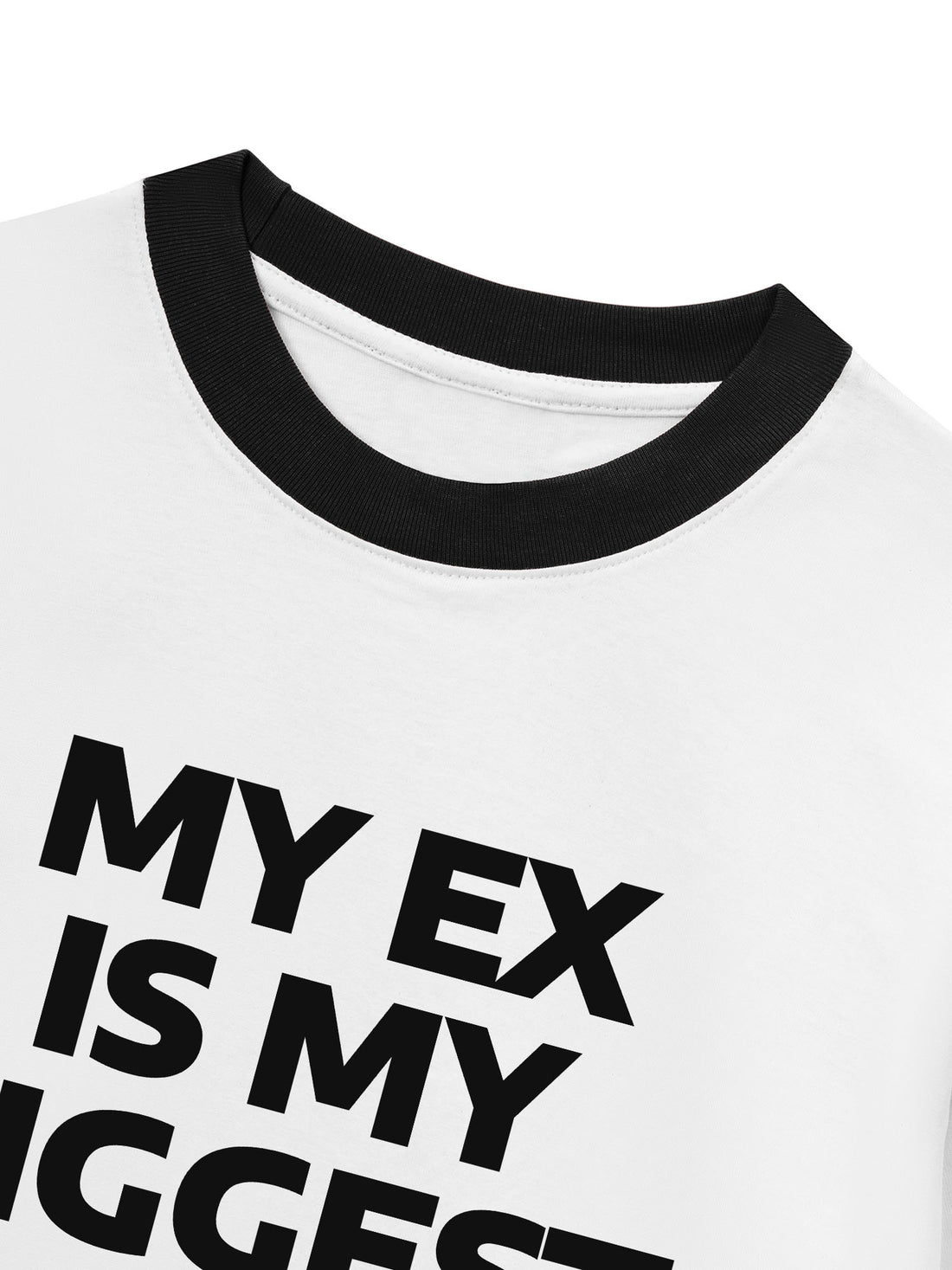 Áo Thun Ringer Relaxed Fit My Ex Is My Biggest Fan